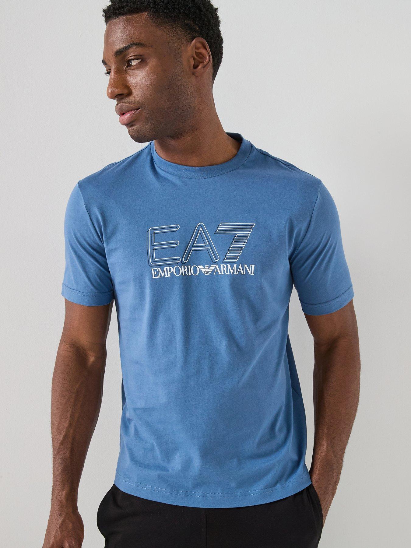 EA7 Emporio Armani Ea7 Emporio Armani Train Visibility T-shirt - Light Blue
