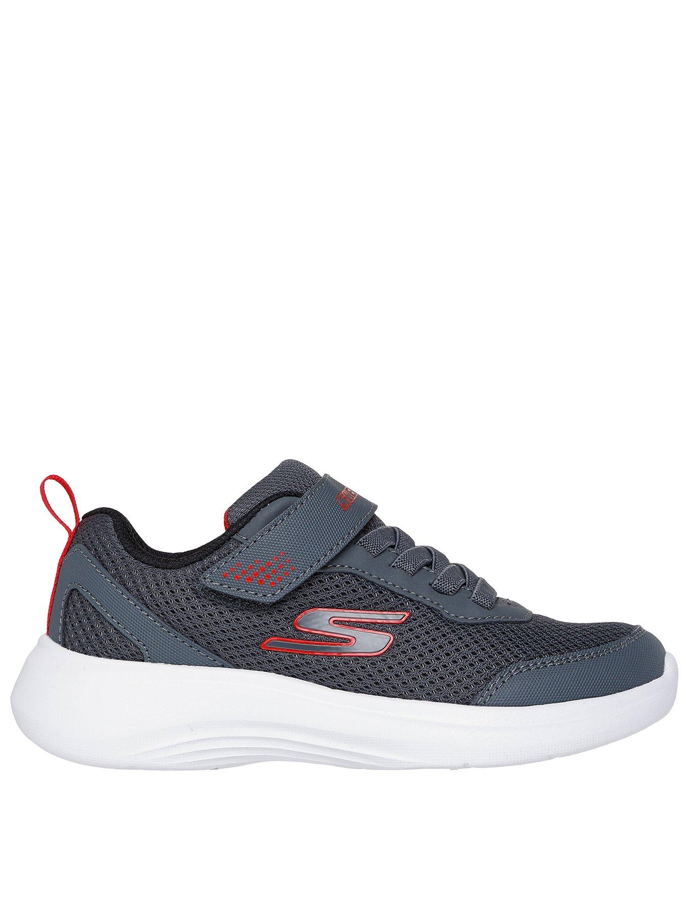 Skechers Kids Selectors - Reset Achieved Strap Trainer - Charcoal