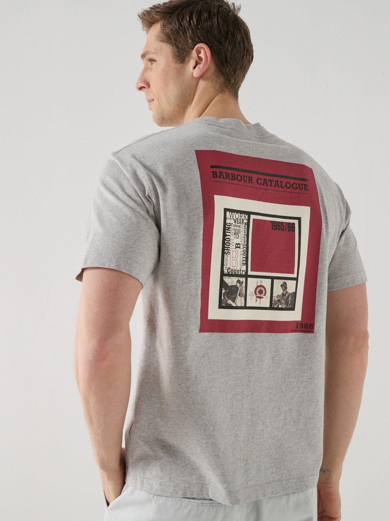Barbour 1966 Back Graphic Relaxed Fit T-Shirt - Grey