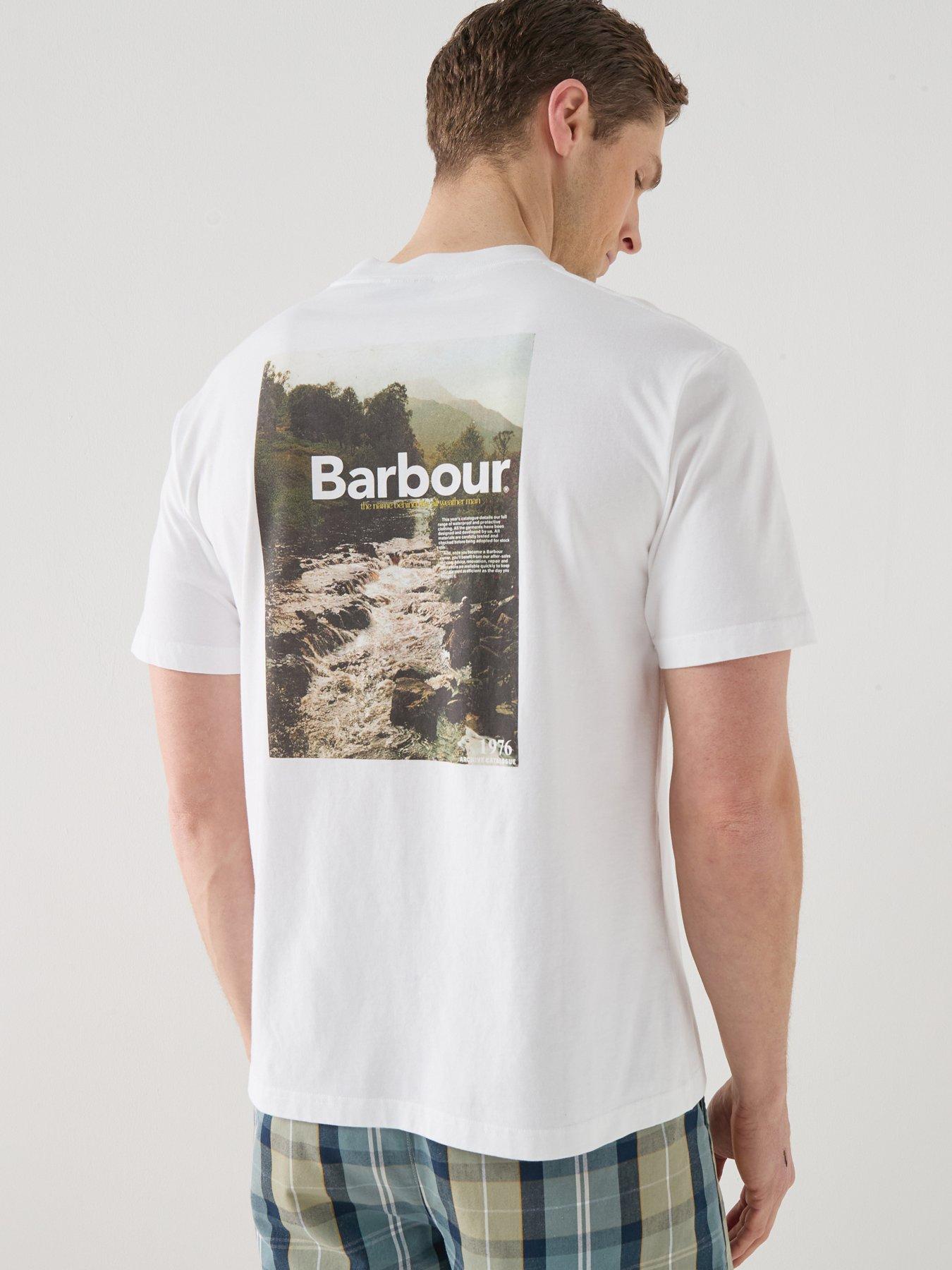 Barbour 1976 Back Graphic Relaxed Fit T-Shirt - White