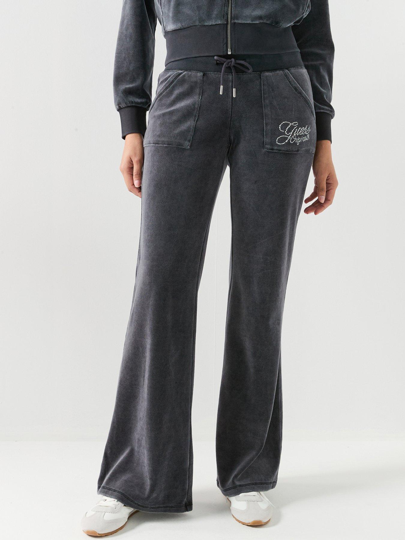 Guess Jeans Rhinestone Sweatpants - Black