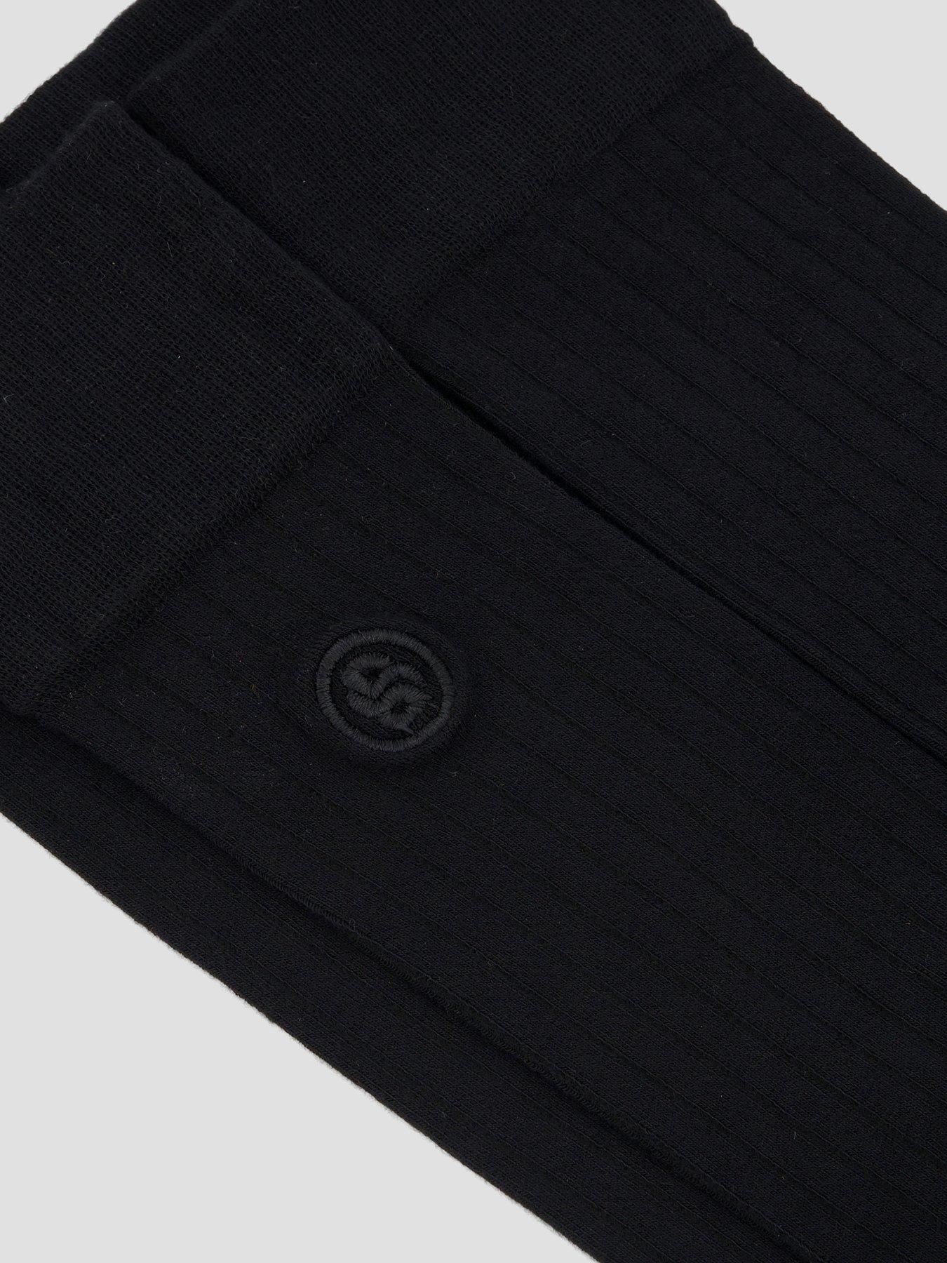 Image 3 of 4 of BOSS 2 Pack Bb Logo Soft Touch Crew Socks - Black