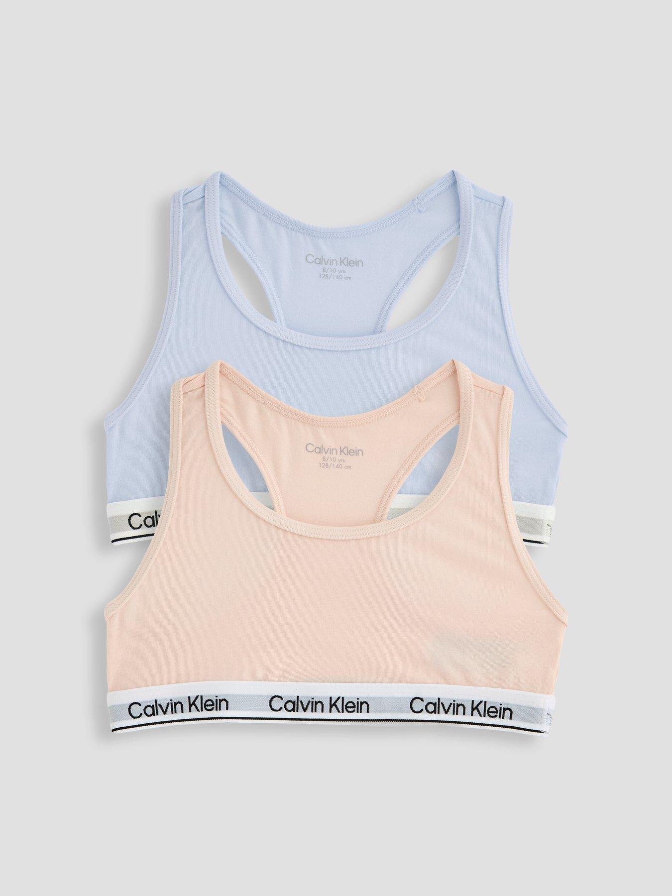 Calvin Klein Girls 2 Pack Modern Cotton Bralette - Multi