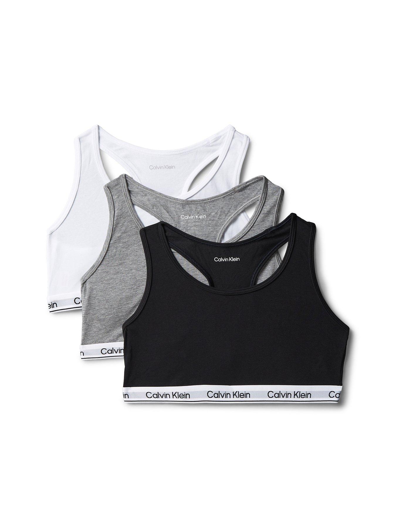 Calvin Klein Girls 3 Pack Modern Cotton Bralette - Multi