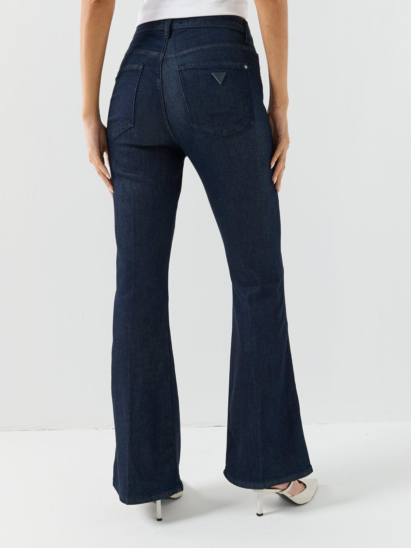 Guess Jeans Belle High Rise Flare - Blue | Very