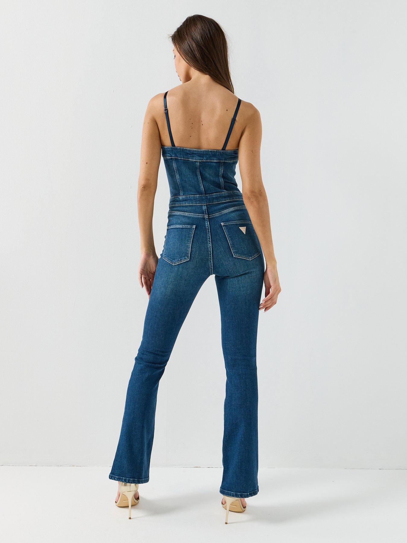 Image 2 of 5 of Guess Jeans Vale Jumpsuit - Blue