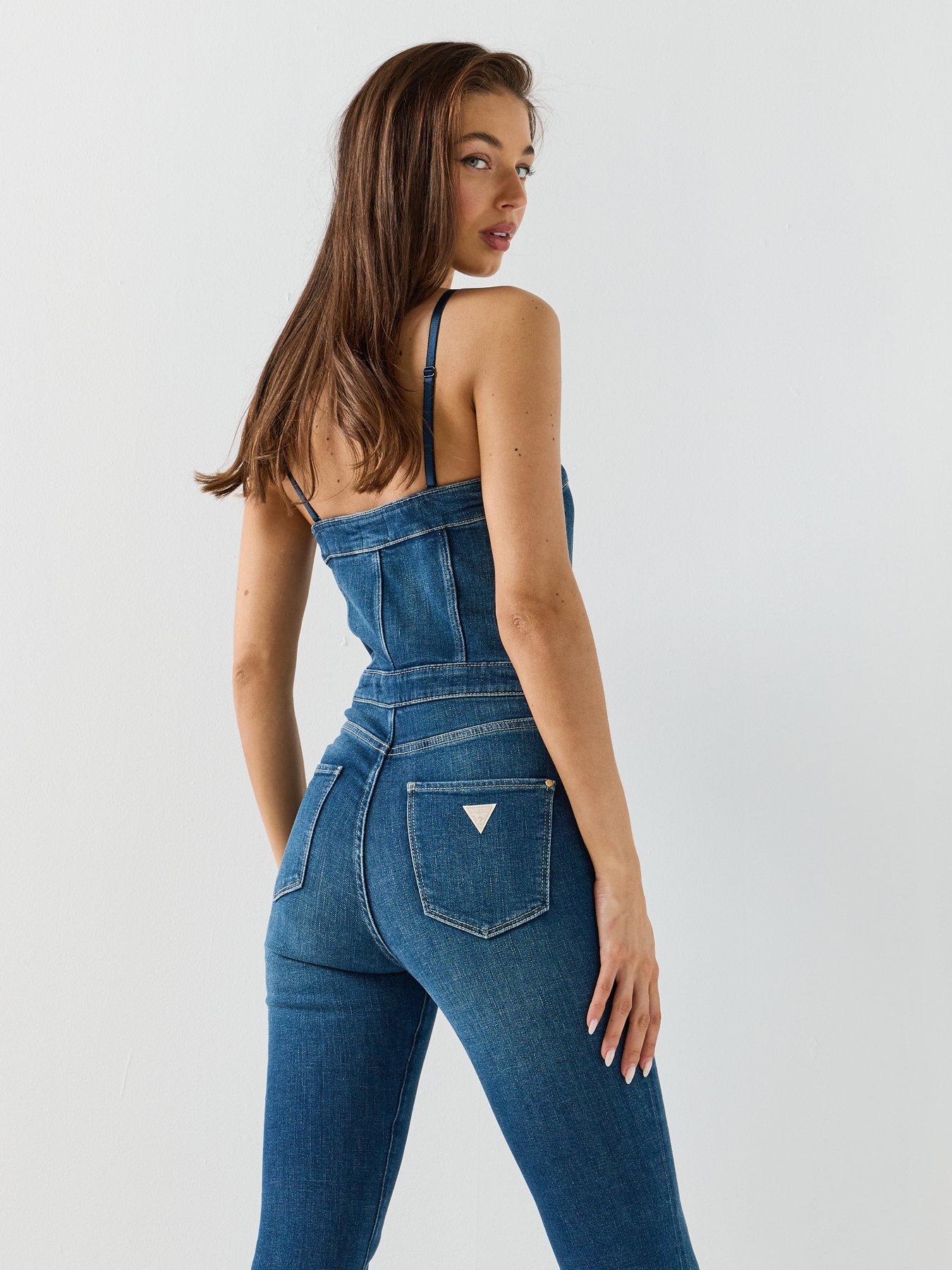 Image 5 of 5 of Guess Jeans Vale Jumpsuit - Blue