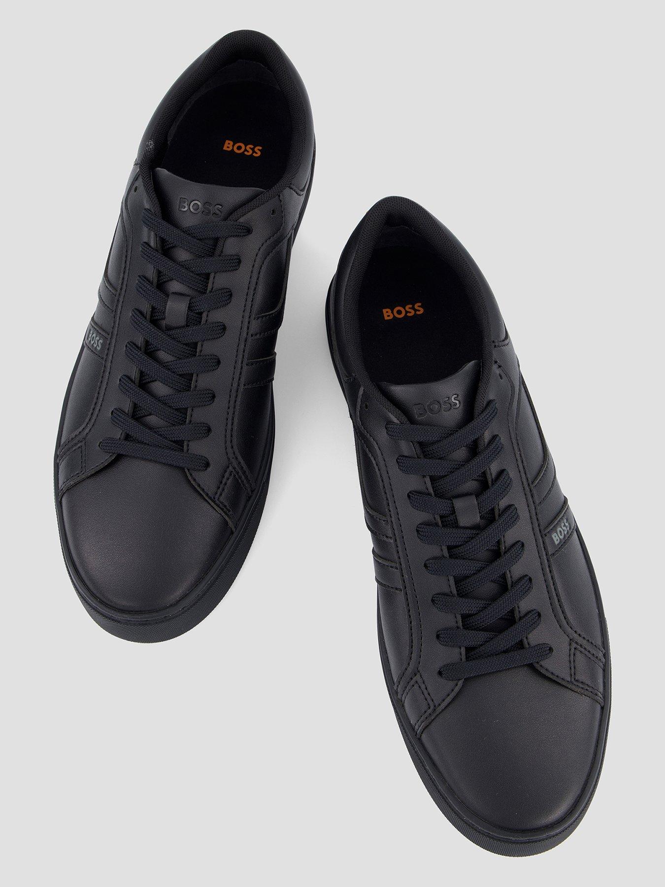 Image 3 of 7 of BOSS Orange Rhys Tenn PU Cupsole Sneaker - Black