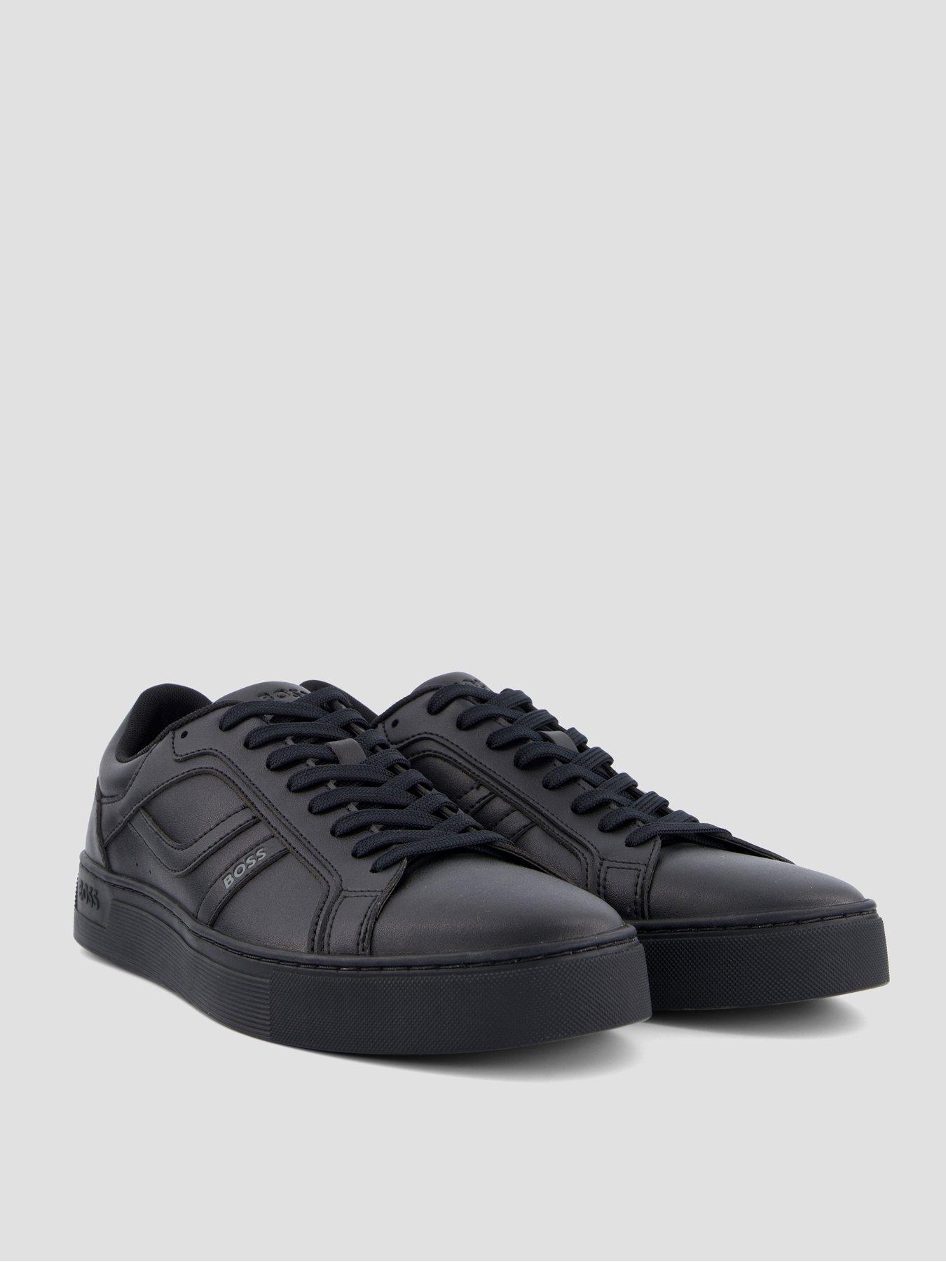 Image 6 of 7 of BOSS Orange Rhys Tenn PU Cupsole Sneaker - Black