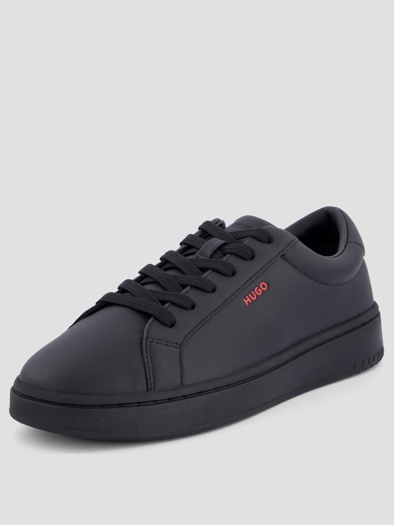 Image 2 of 7 of HUGO Neston Tenn PU Cupsole Trainers - Black