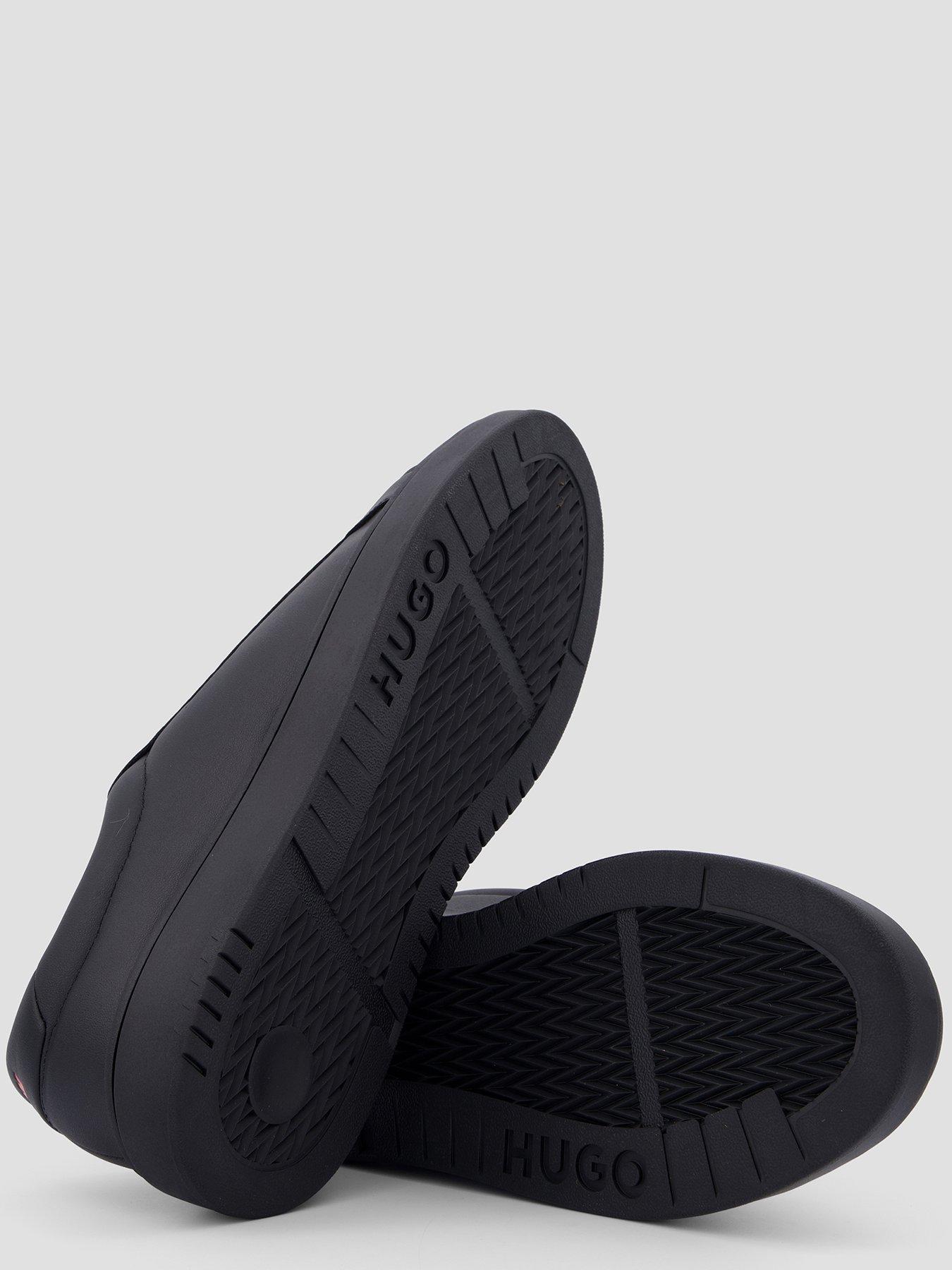 Image 4 of 7 of HUGO Neston Tenn PU Cupsole Trainers - Black