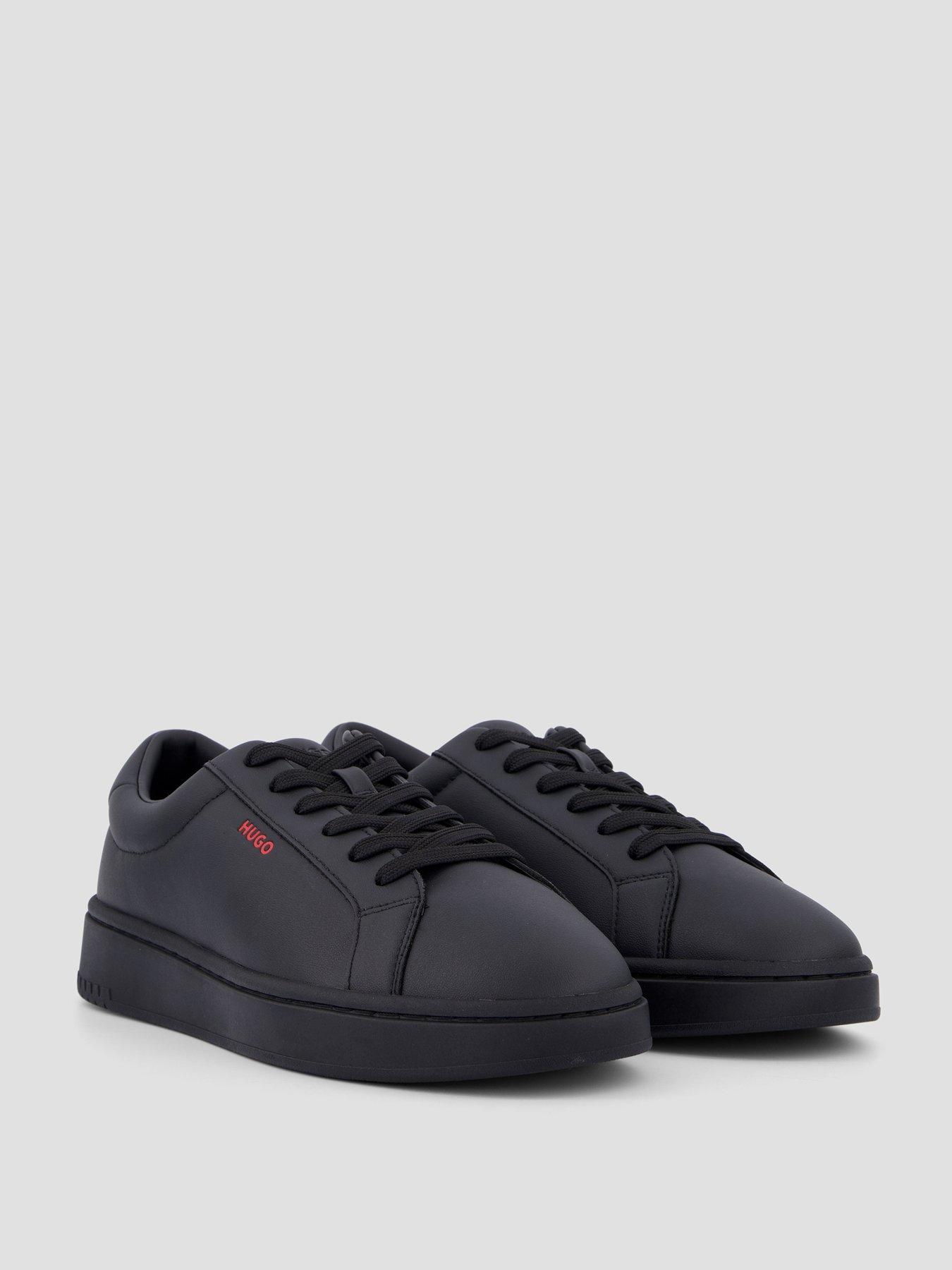 Image 6 of 7 of HUGO Neston Tenn PU Cupsole Trainers - Black
