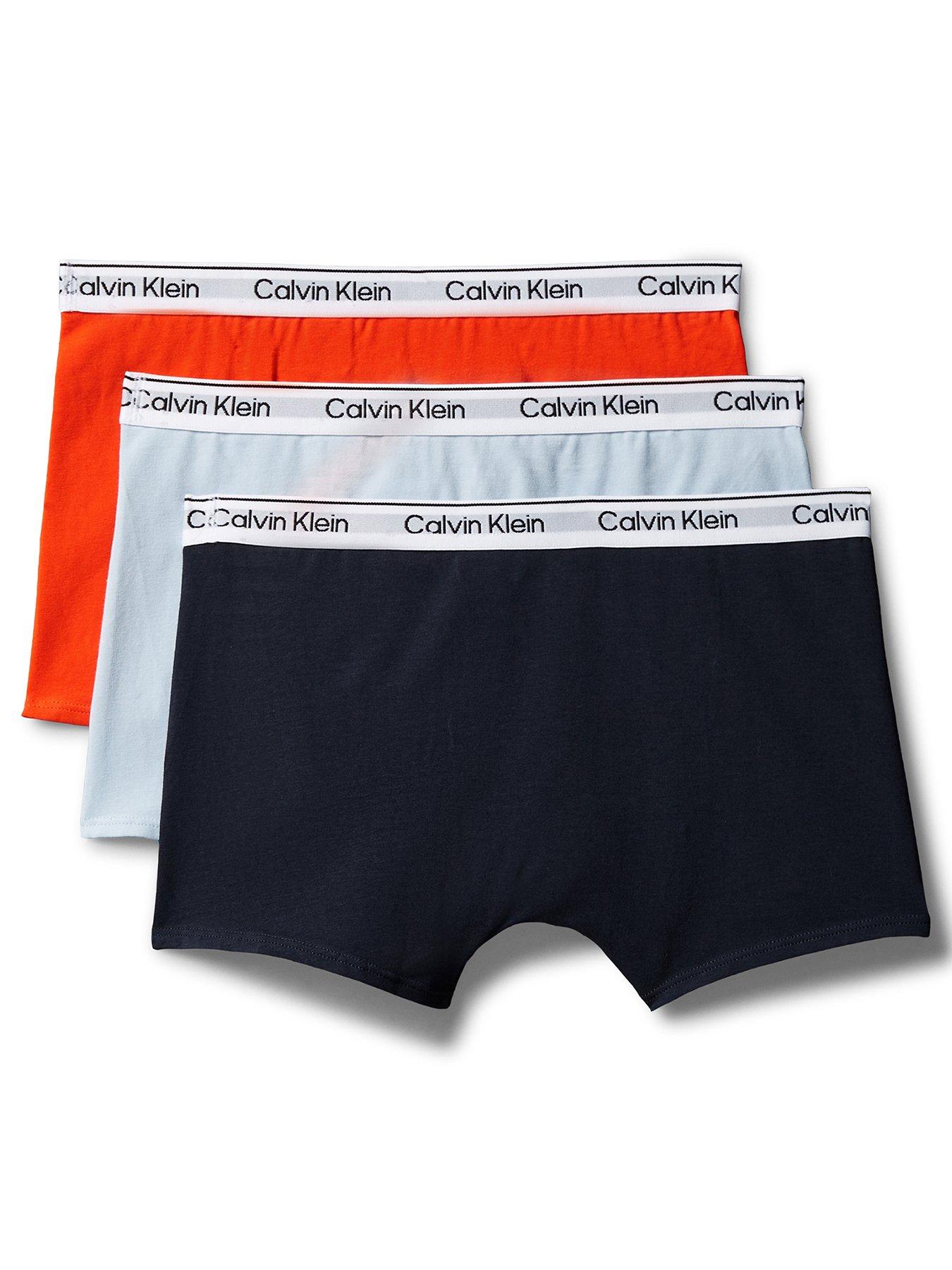 Image 2 of 2 of Calvin Klein Boys 3 Pack Modern Cotton Trunks - Multi