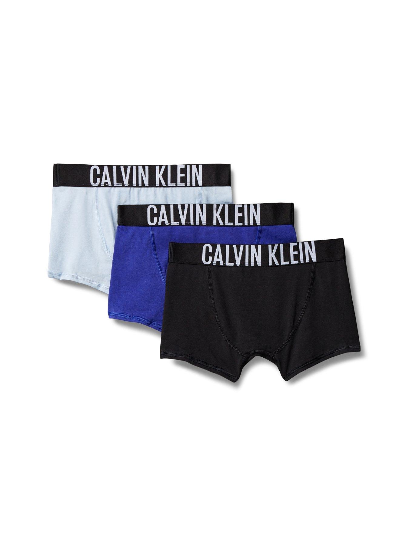 Image 1 of 2 of Calvin Klein Boys 3 Pack Intense Power Trunk - Multi