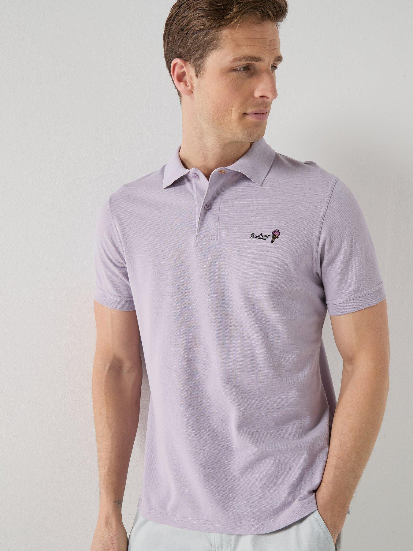 Barbour Ice Cream Embroidered Polo Shirt - Light Purple