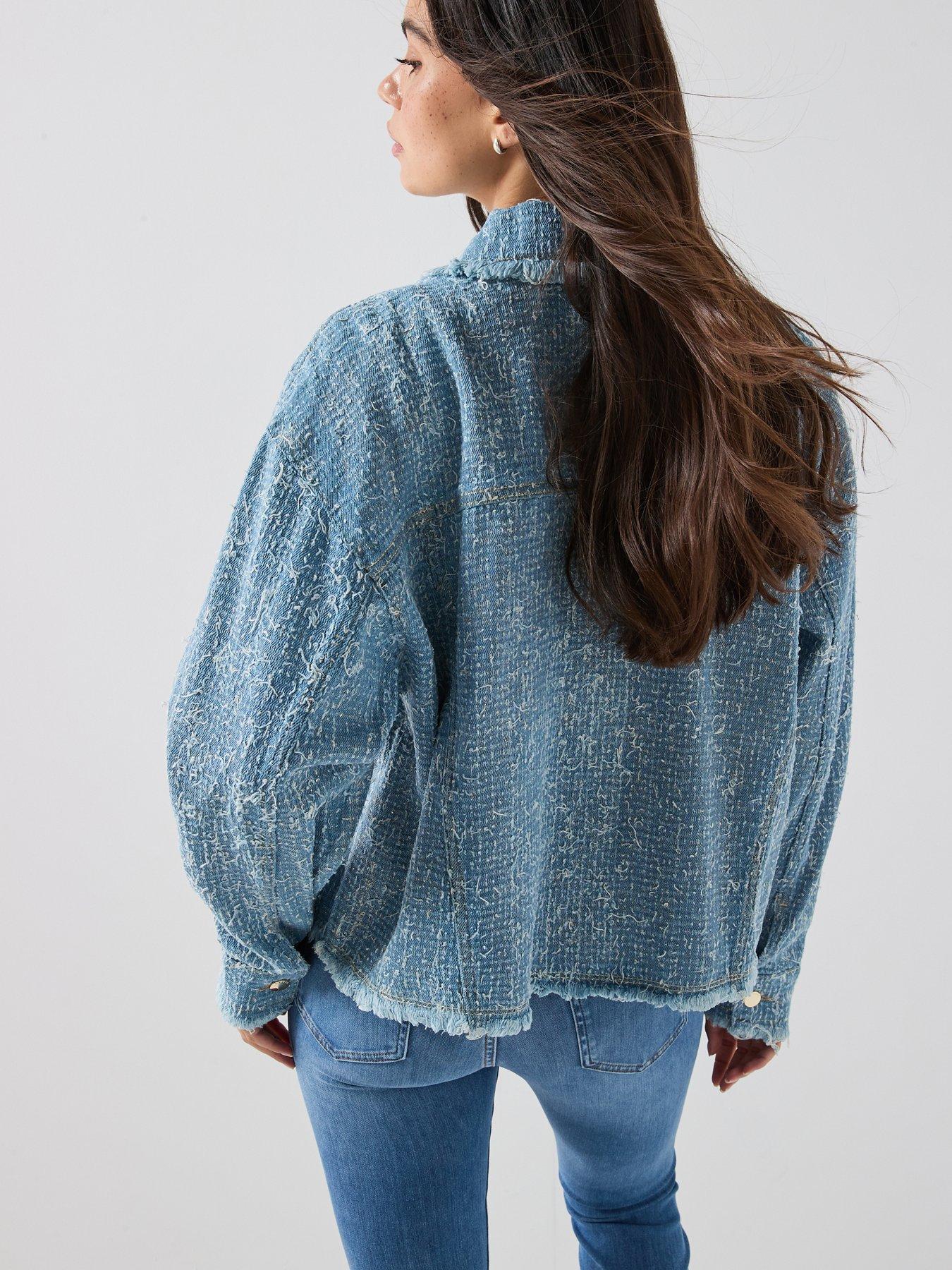 Image 2 of 6 of Guess Jeans Amandina Jacket - Blue