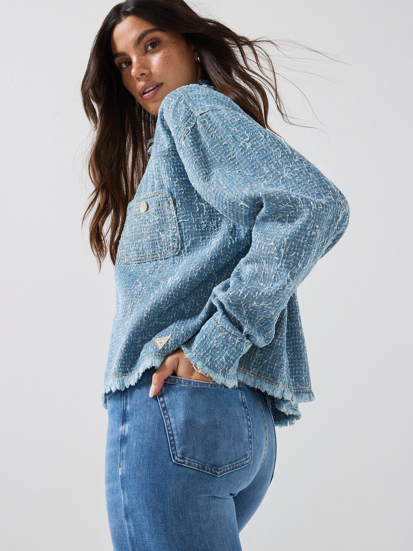 Image 4 of 6 of Guess Jeans Amandina Jacket - Blue