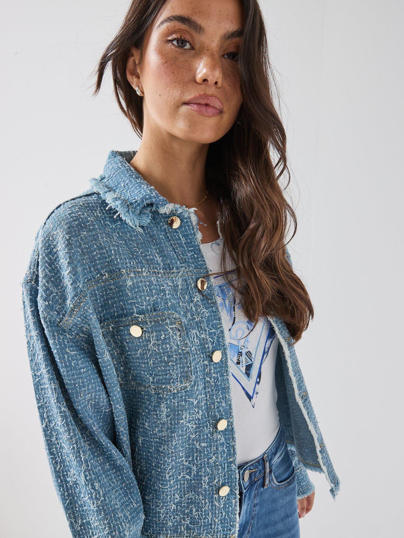 Image 5 of 6 of Guess Jeans Amandina Jacket - Blue