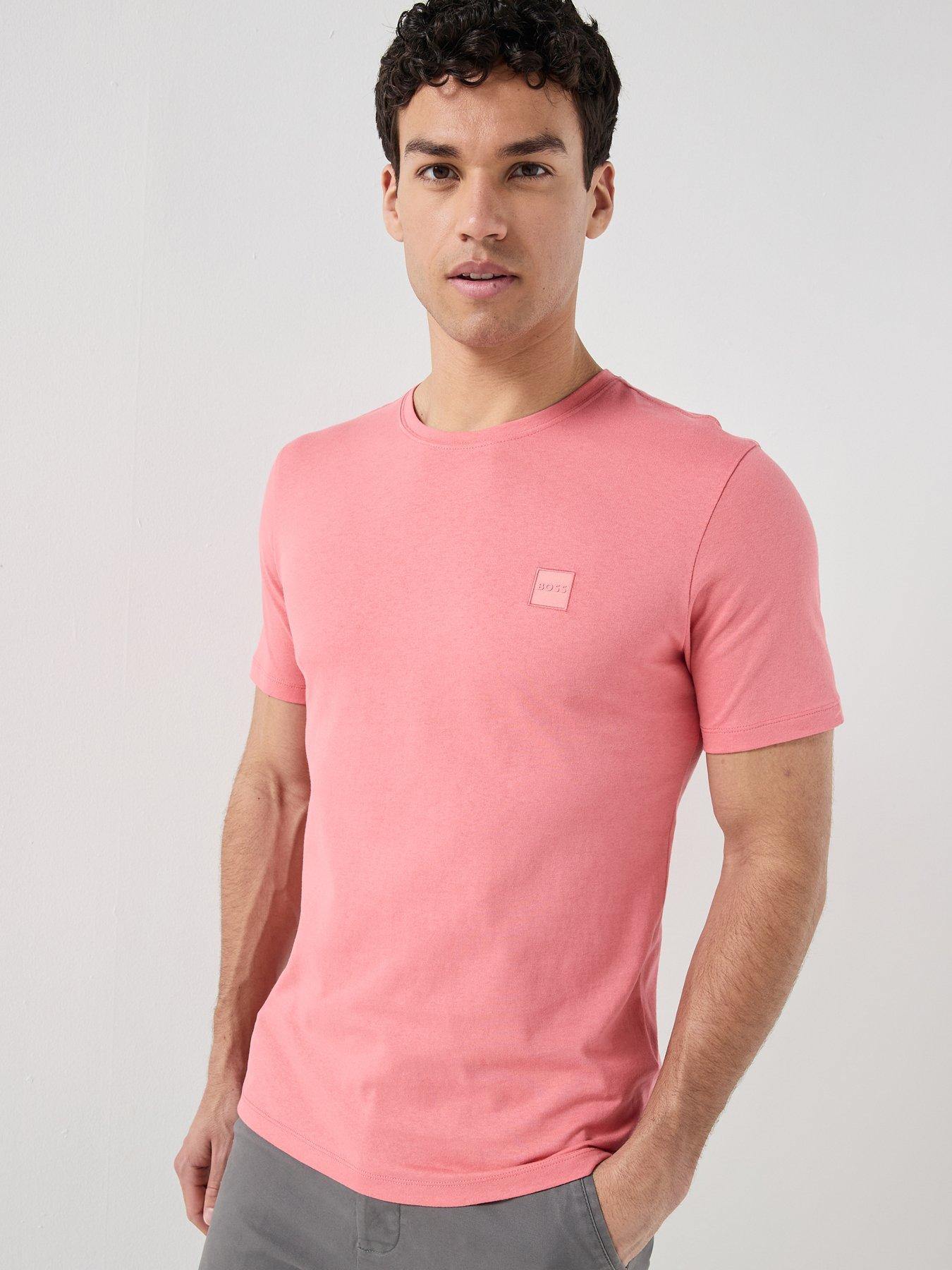 BOSS Boss Tales Tonal Logo Relaxed Fit T-shirt - Pink