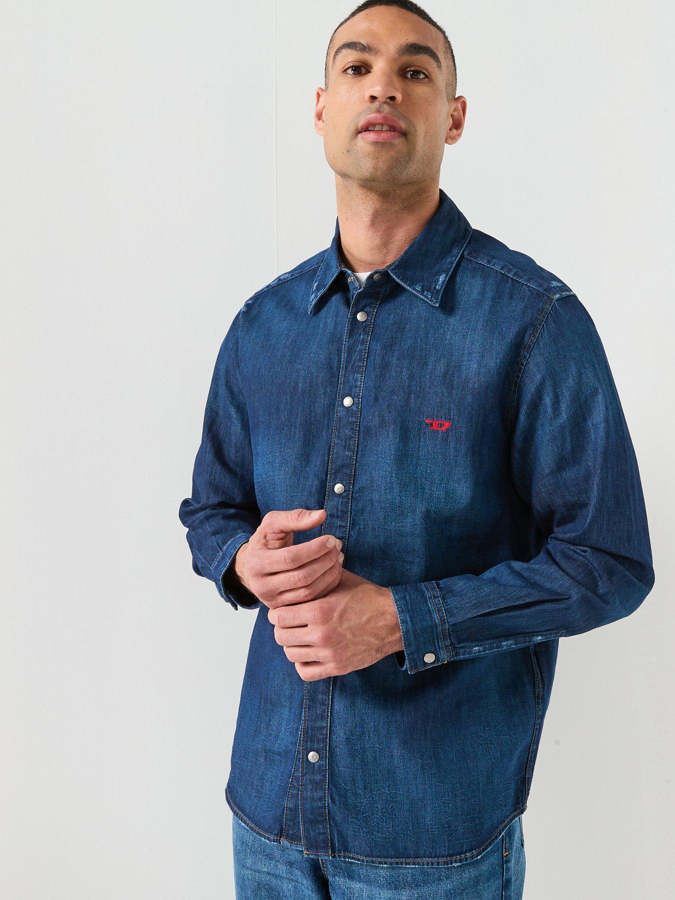 Diesel D Oval Denim Shirt - Blue | Very