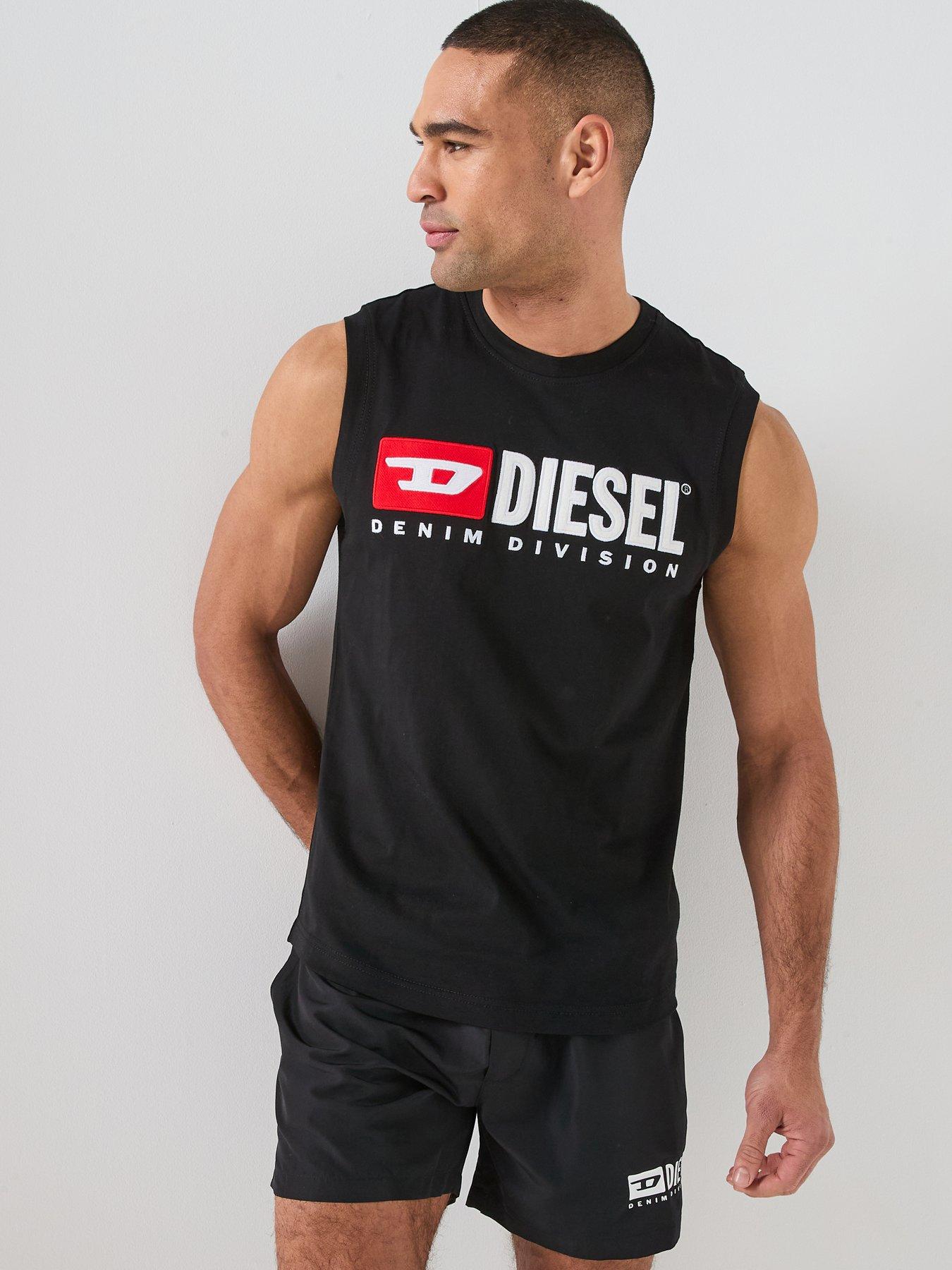 Diesel Logo Vest - Black