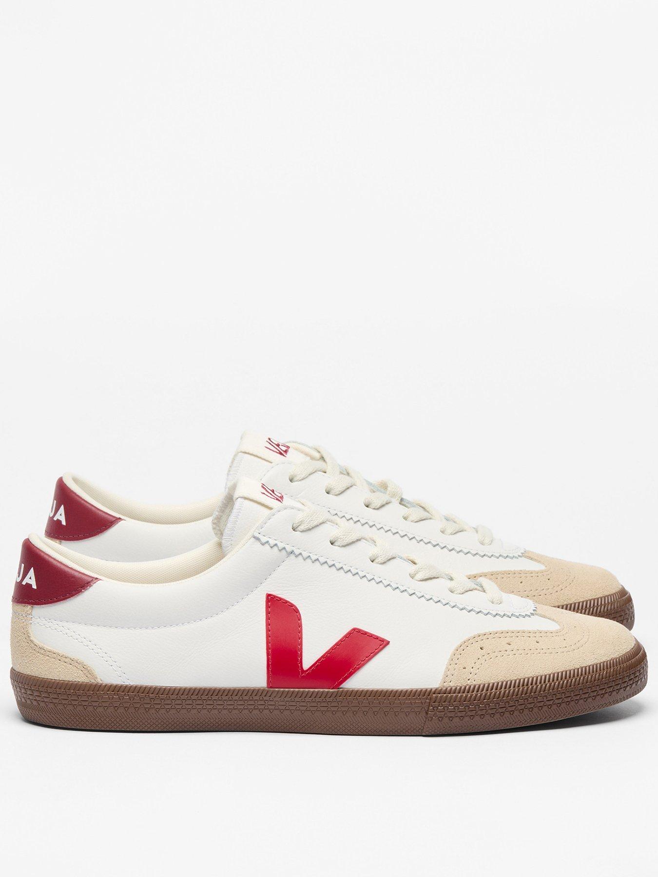 Veja Mens Volley OT Leather Trainers - White
