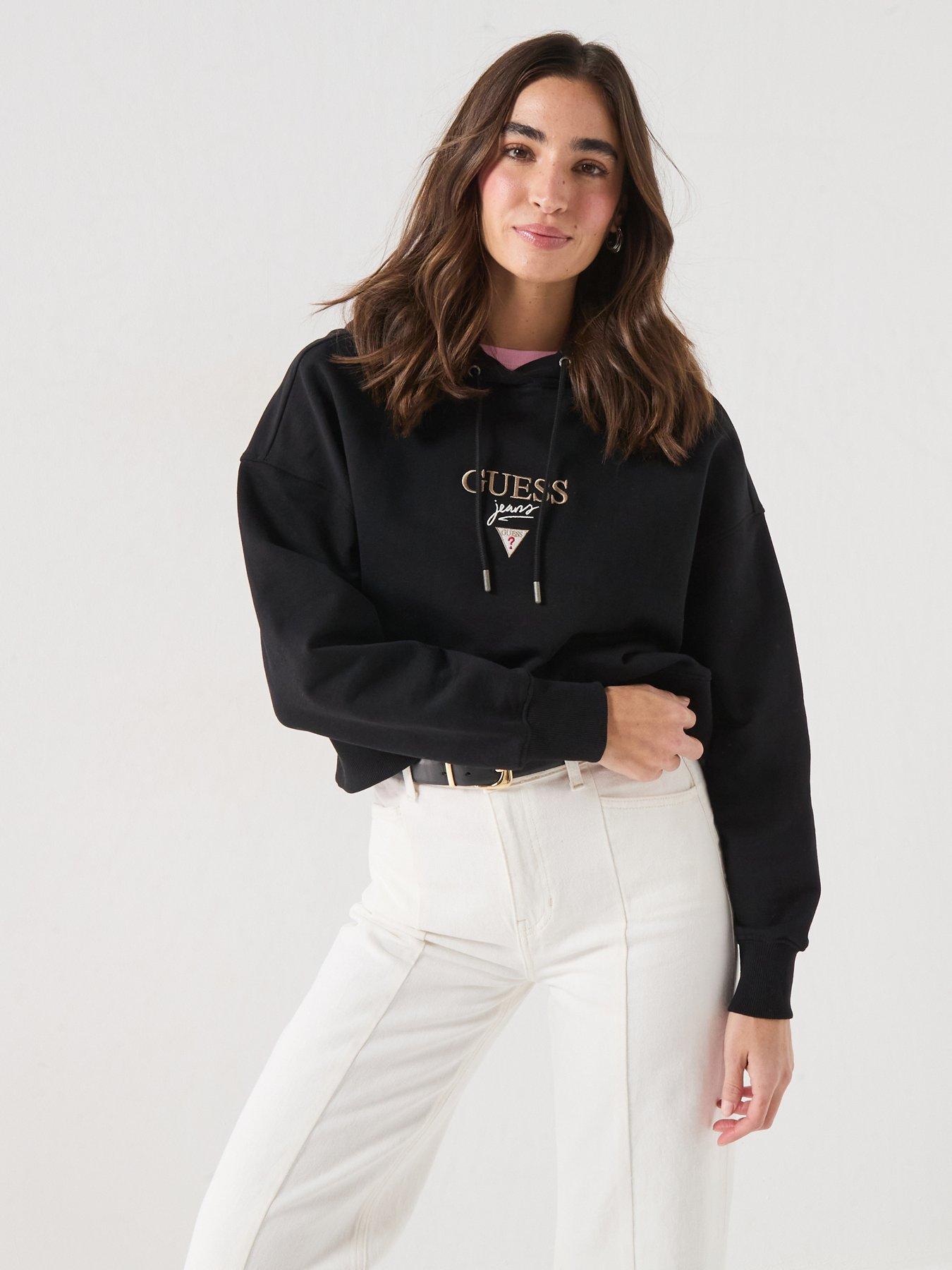 Image 1 of 6 of Guess Baker Cropped Hoodie