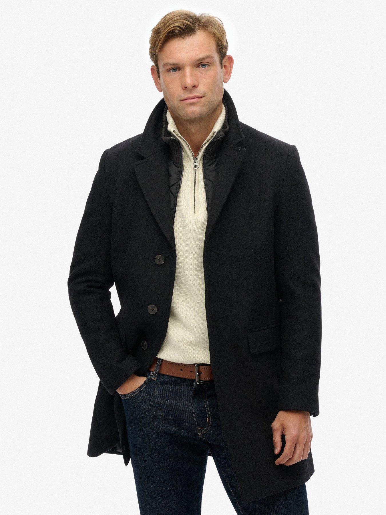 Superdry Tailored Town Coat - Black
