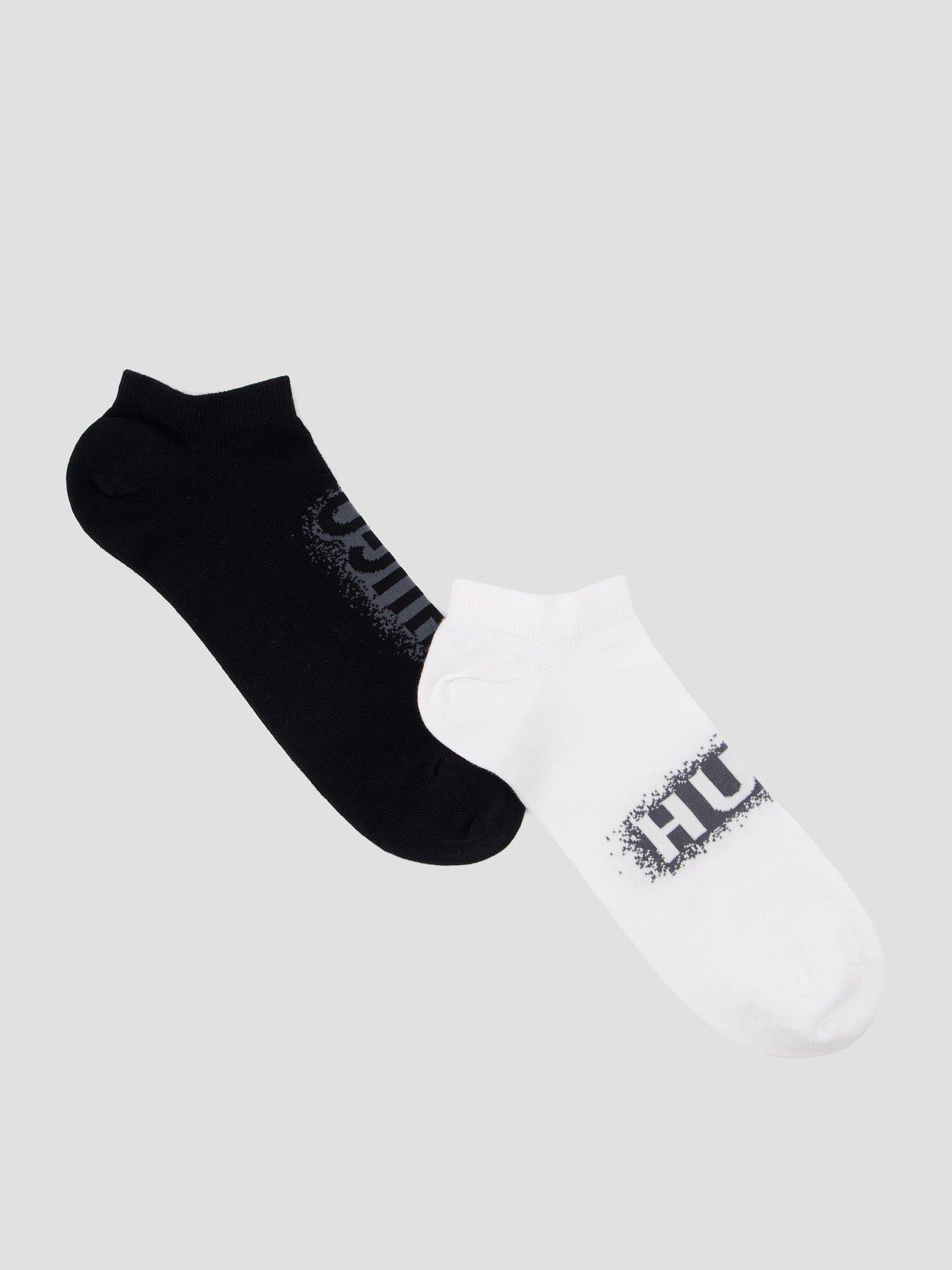 HUGO 2 Pack Spray Logo Short Crew Socks - Assorted