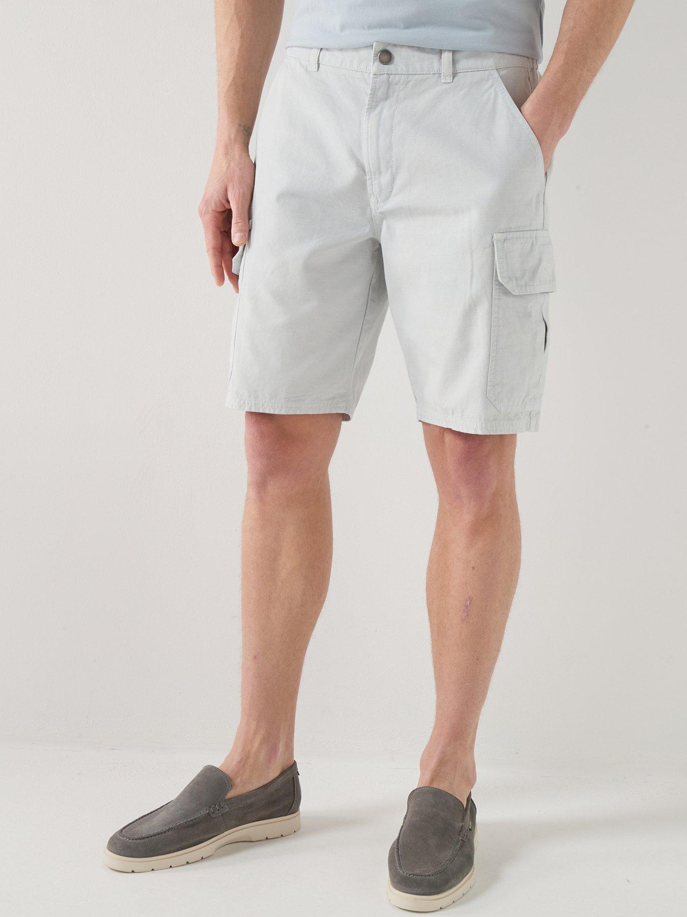 Barbour Draftmen Relaxed Cargo Shorts - Light Blue
