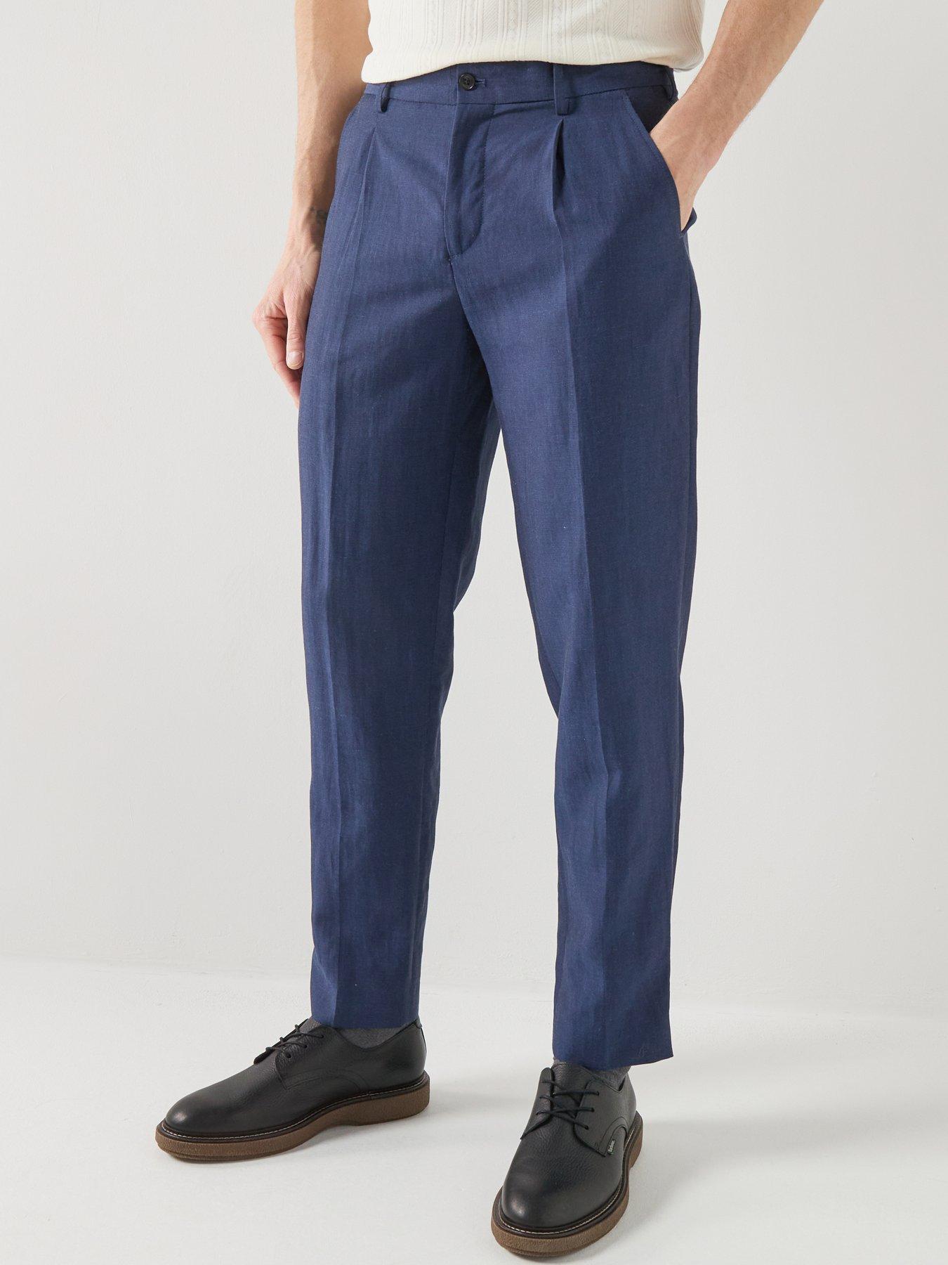 Barbour Barbour Willowtree Linen Blend Trousers - Navy