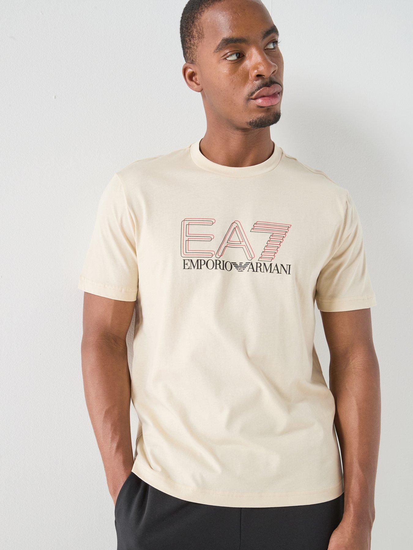 EA7 Emporio Armani Train Visibility T-Shirt, Beige, Size Xl, Men