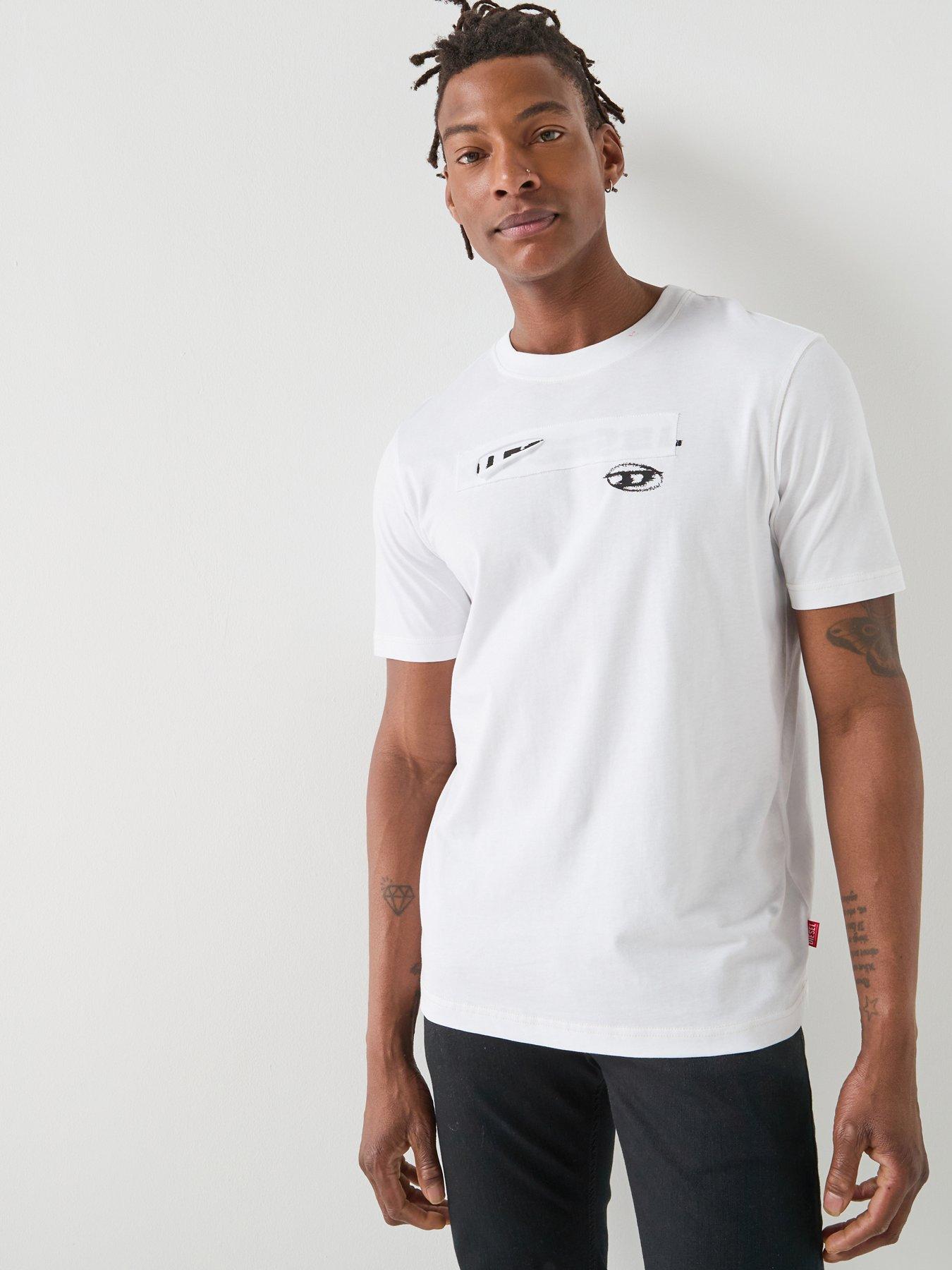 Diesel D Oval Small Logo T-Shirt - White