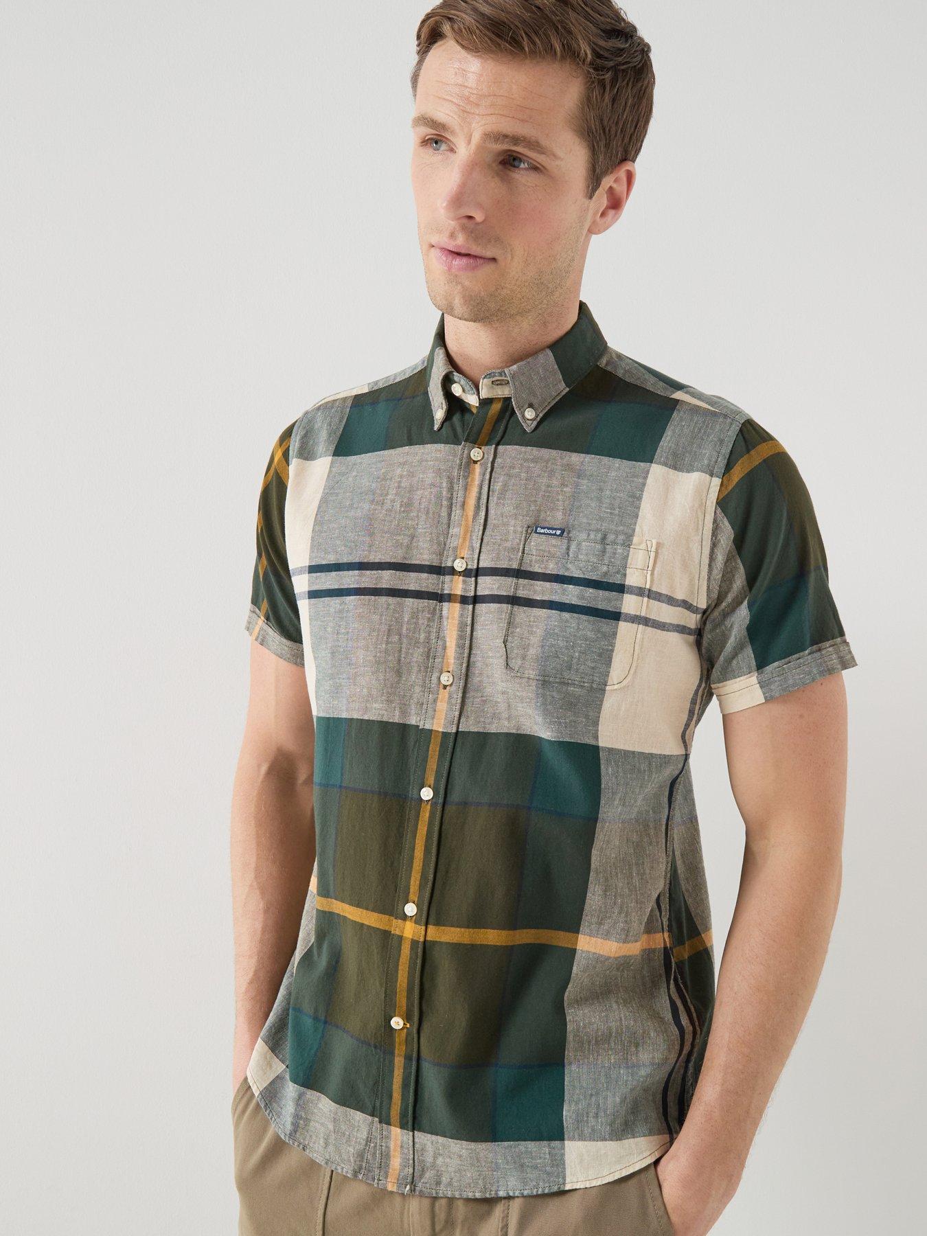 Image 1 of 5 of Barbour Douglas Short Sleeve Tailored Shirt - Dark Multi