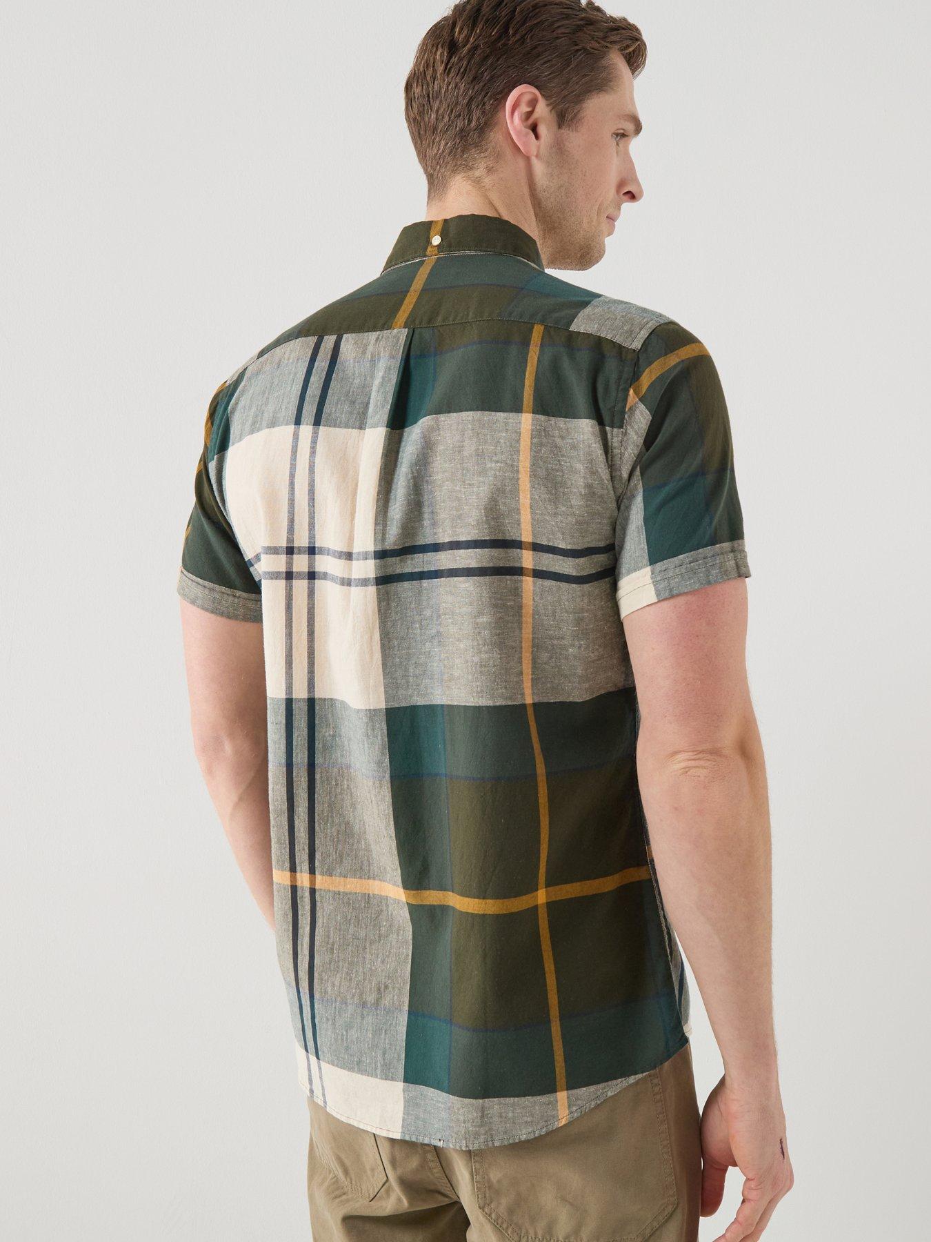 Image 2 of 5 of Barbour Douglas Short Sleeve Tailored Shirt - Dark Multi
