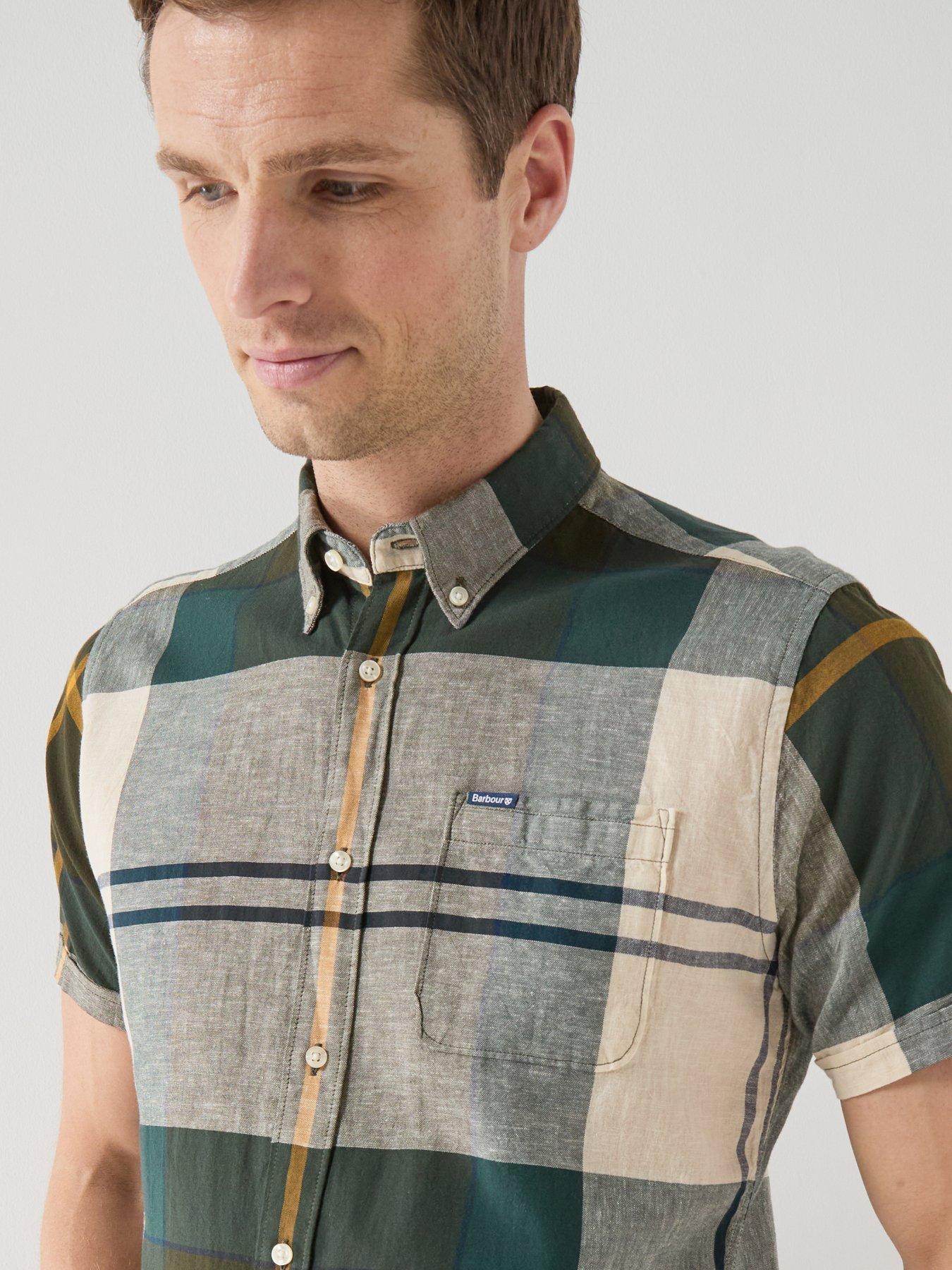 Image 4 of 5 of Barbour Douglas Short Sleeve Tailored Shirt - Dark Multi