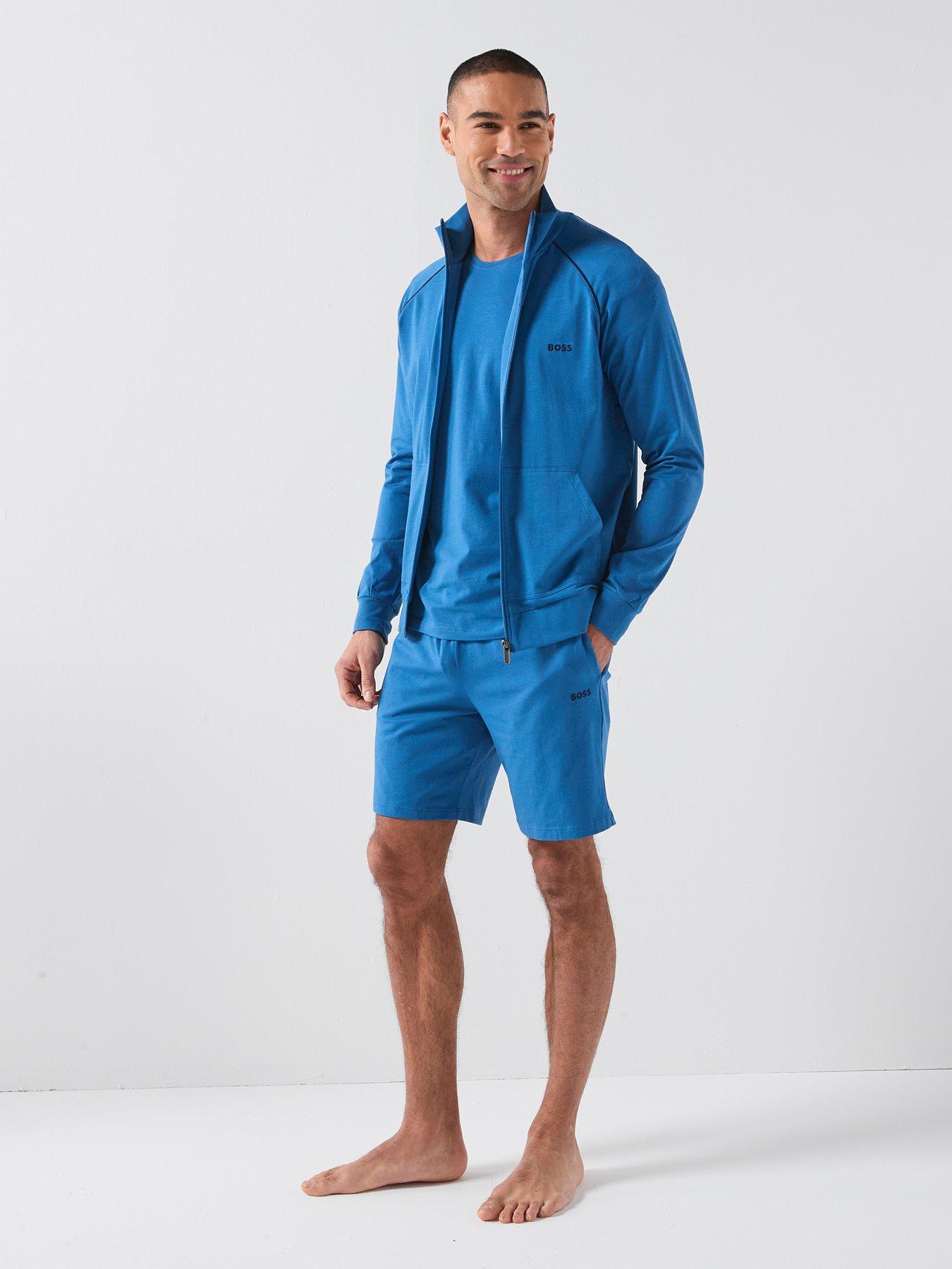 Image 3 of 4 of BOSS Mix &amp; Match Loungewear Track Top - Blue