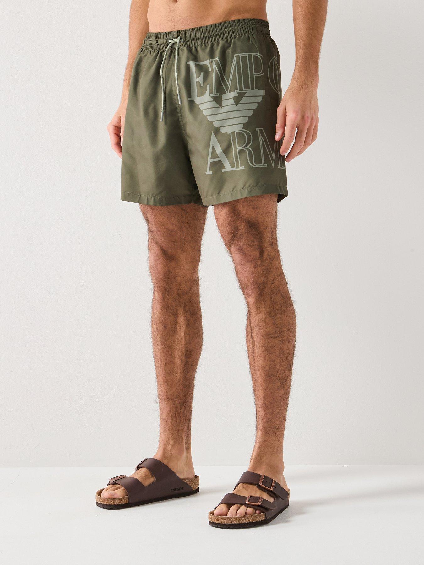 Emporio Armani Bodywear Bold Logo Swimshort - Khaki