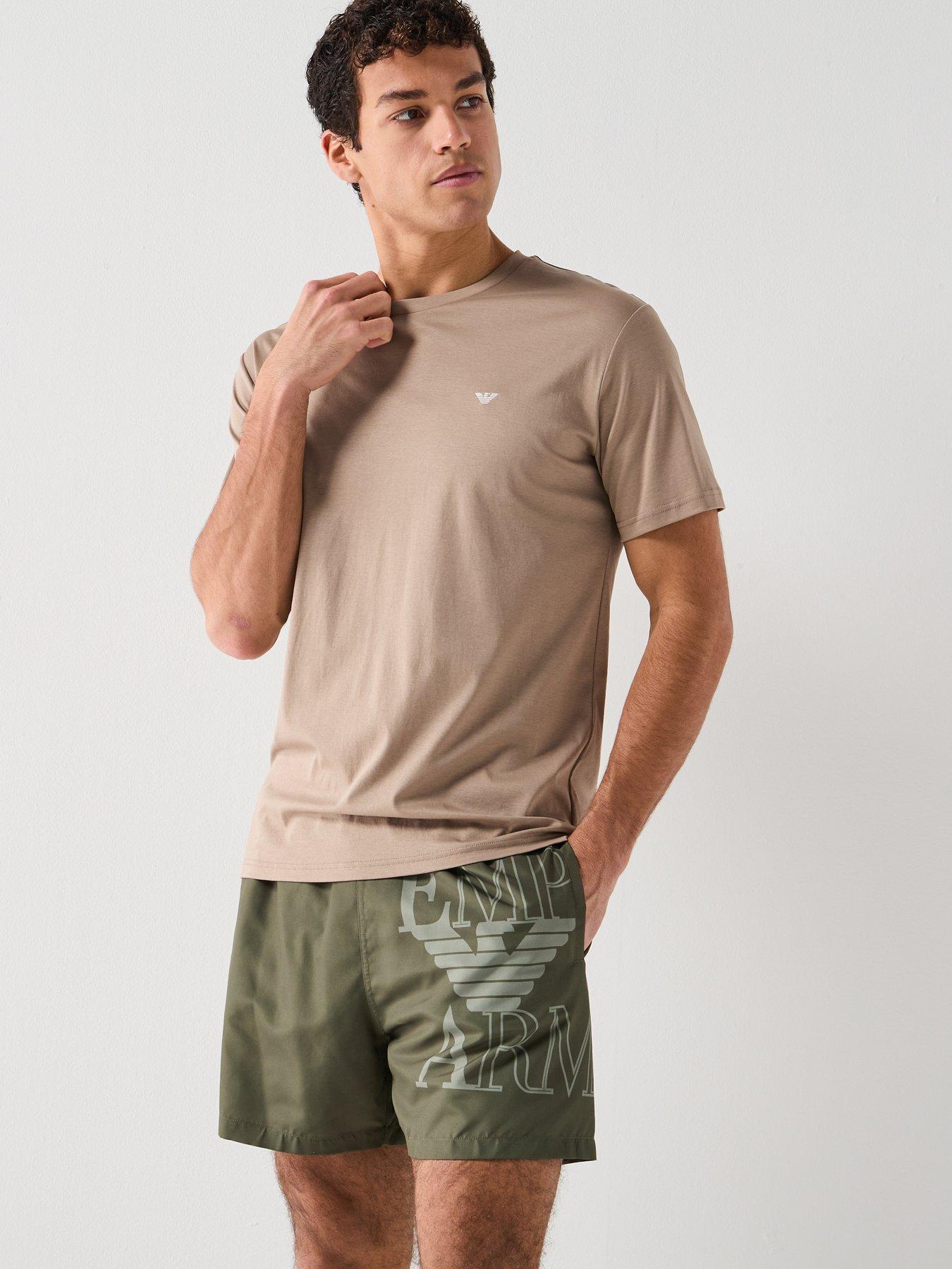 Image 5 of 5 of Emporio Armani Bodywear Bold Logo Swim Short - Khaki