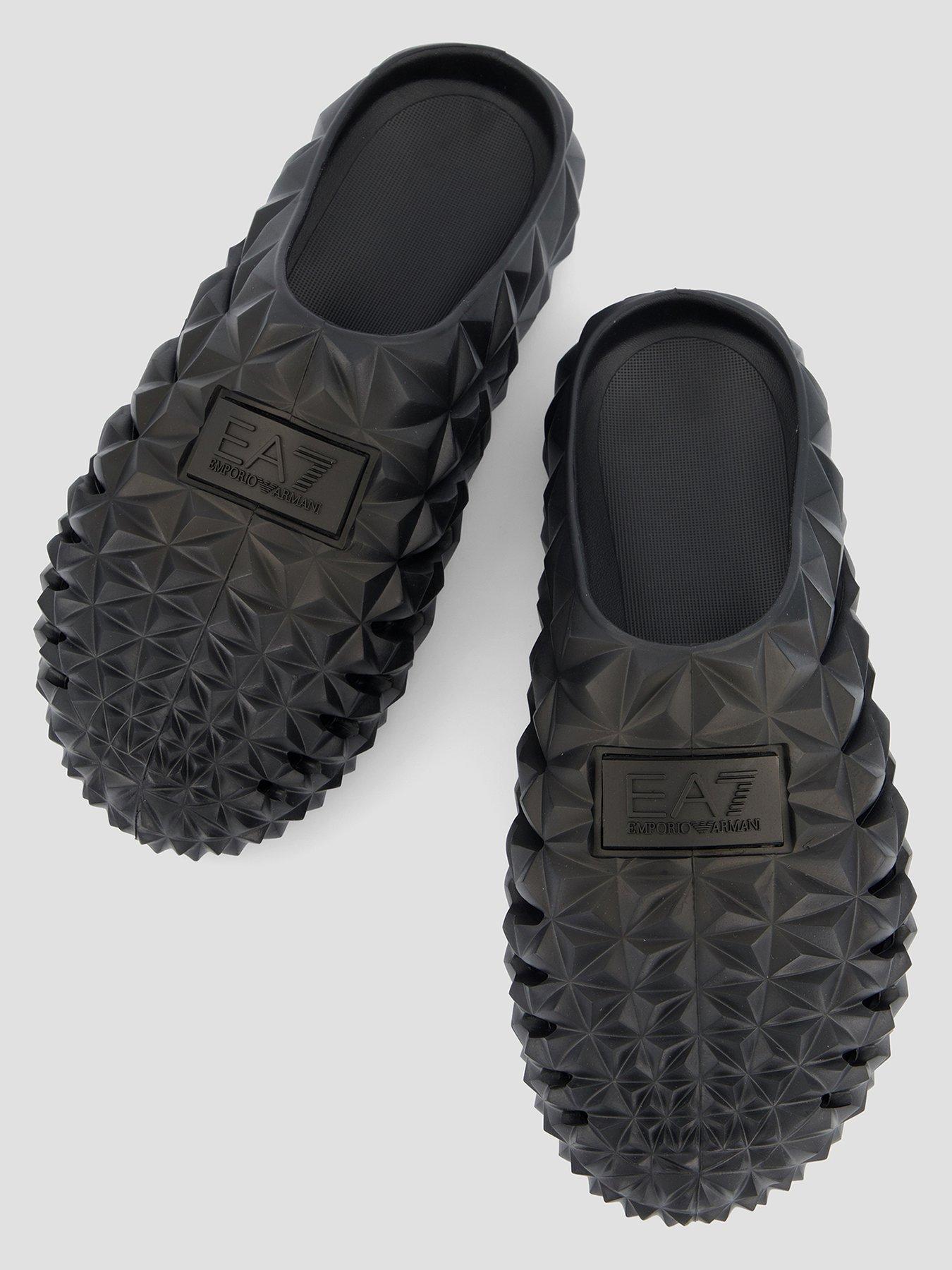 Image 3 of 7 of EA7 Emporio Armani Prisma Closed Toe Slider - Black