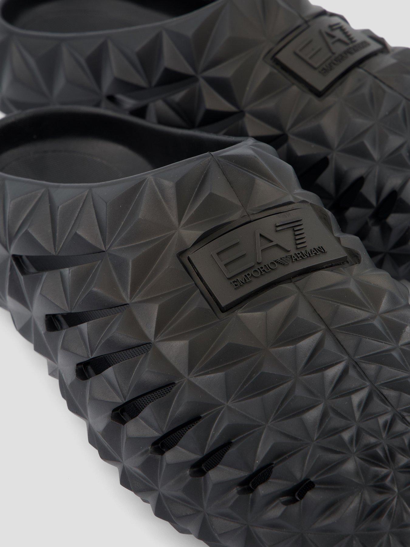Image 5 of 7 of EA7 Emporio Armani Prisma Closed Toe Slider - Black