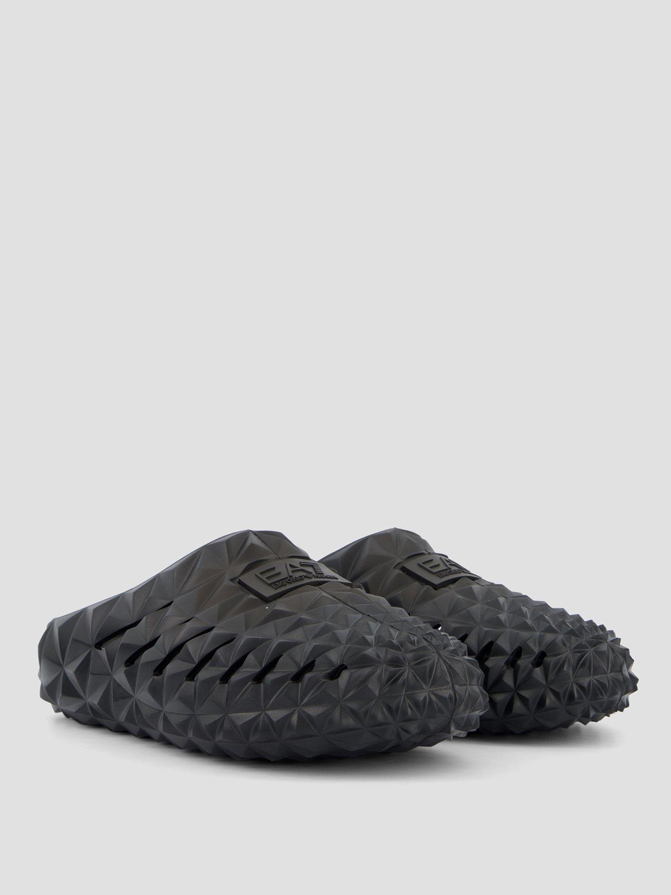 Image 6 of 7 of EA7 Emporio Armani Prisma Closed Toe Slider - Black
