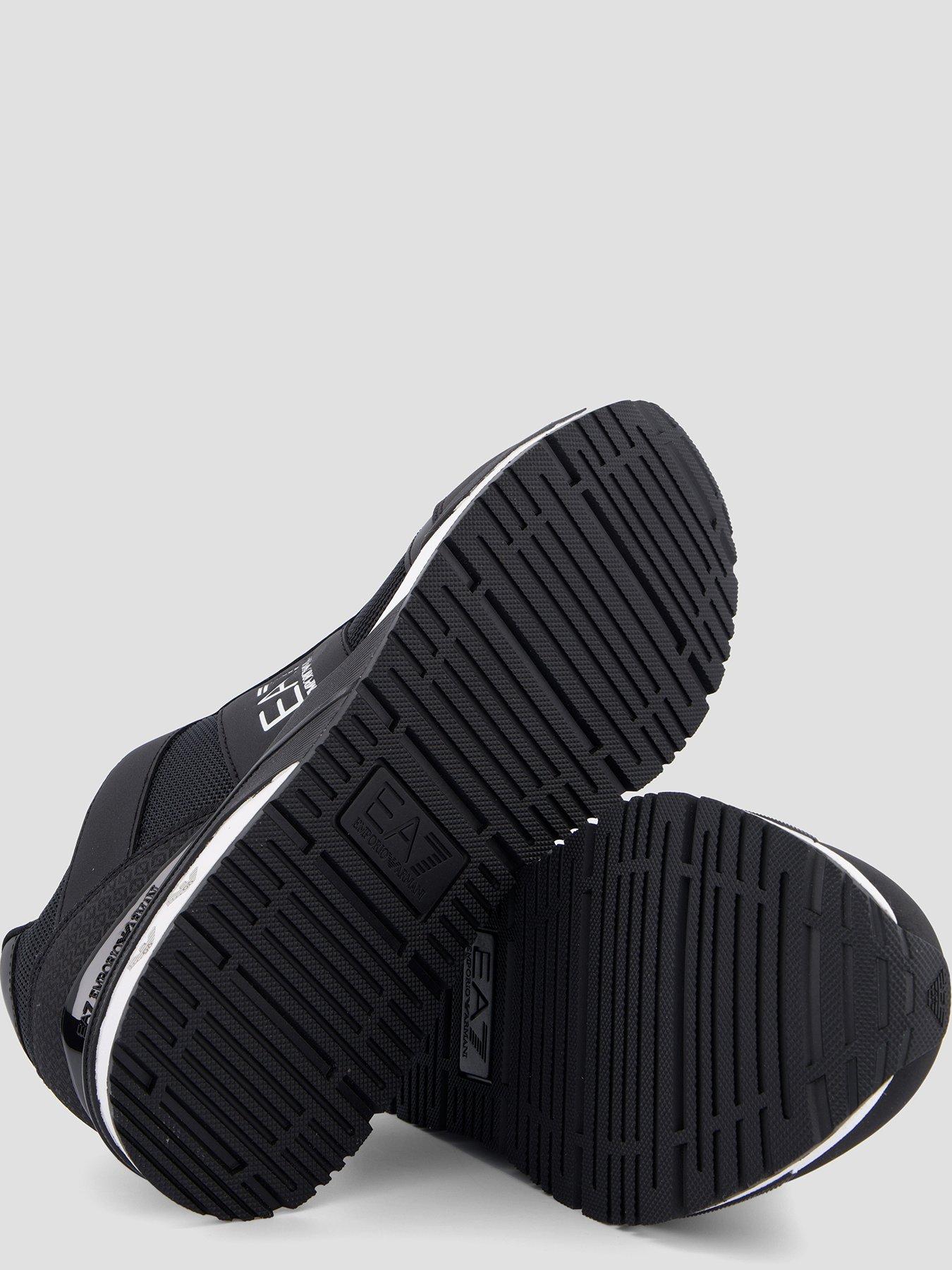 Image 4 of 7 of EA7 Emporio Armani Mesh &amp; Pu Trainers - Black