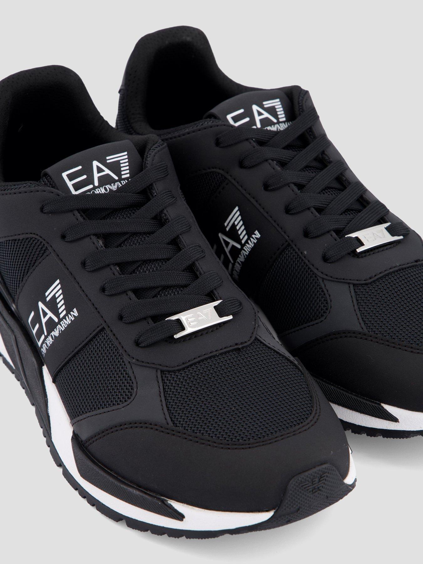 Image 5 of 7 of EA7 Emporio Armani Mesh &amp; Pu Trainers - Black
