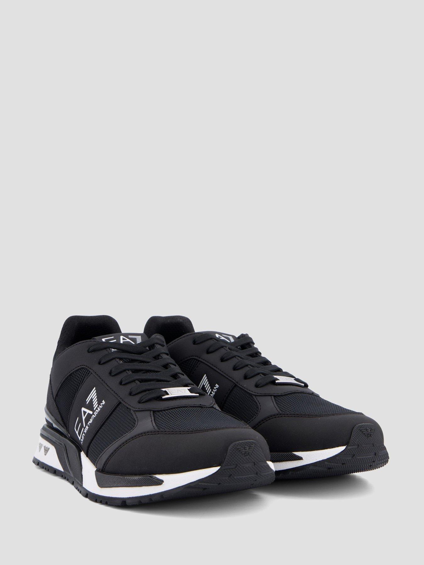 Image 6 of 7 of EA7 Emporio Armani Mesh &amp; Pu Trainers - Black