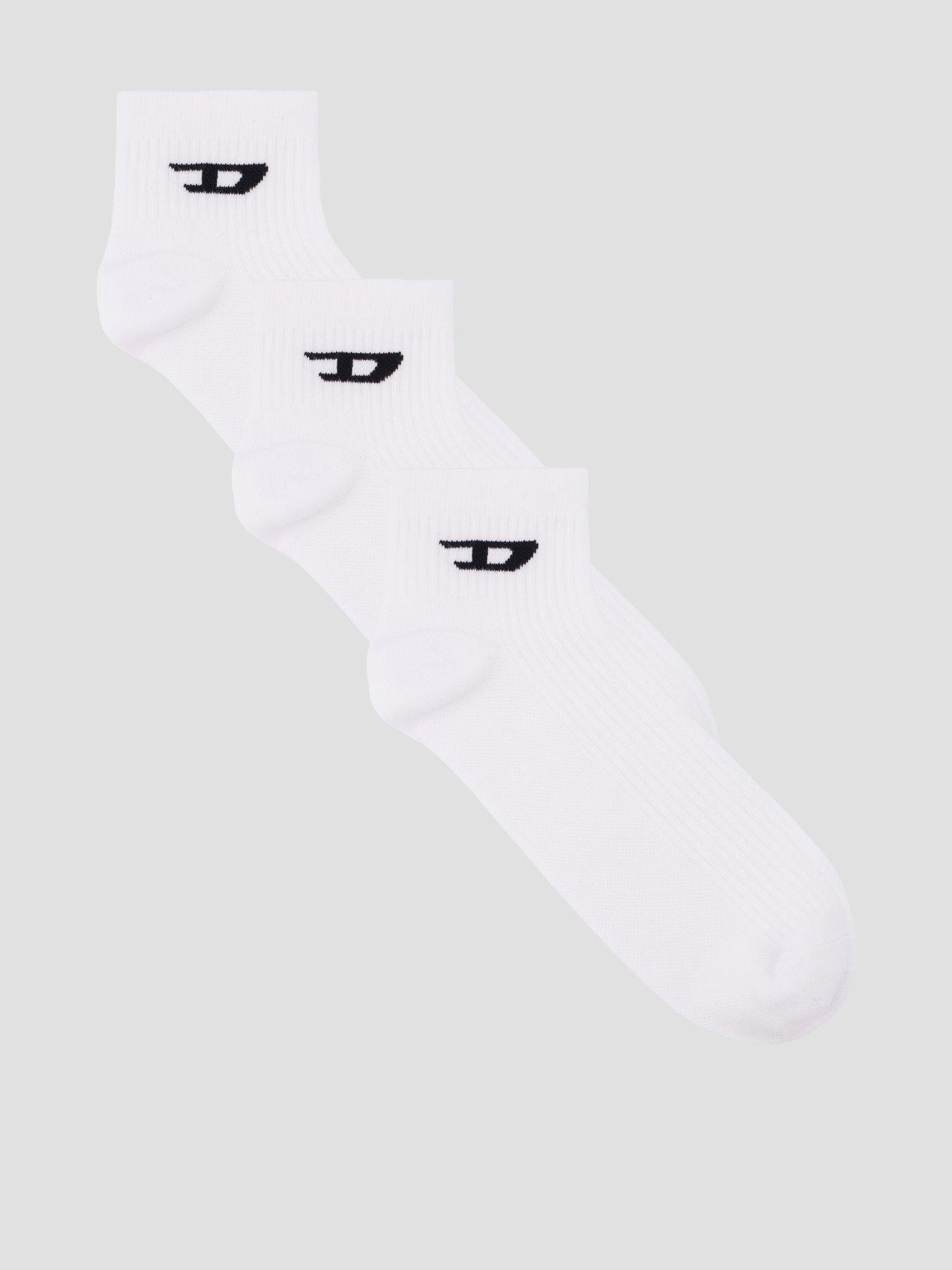 Diesel Damien 3 Pack Socks - White