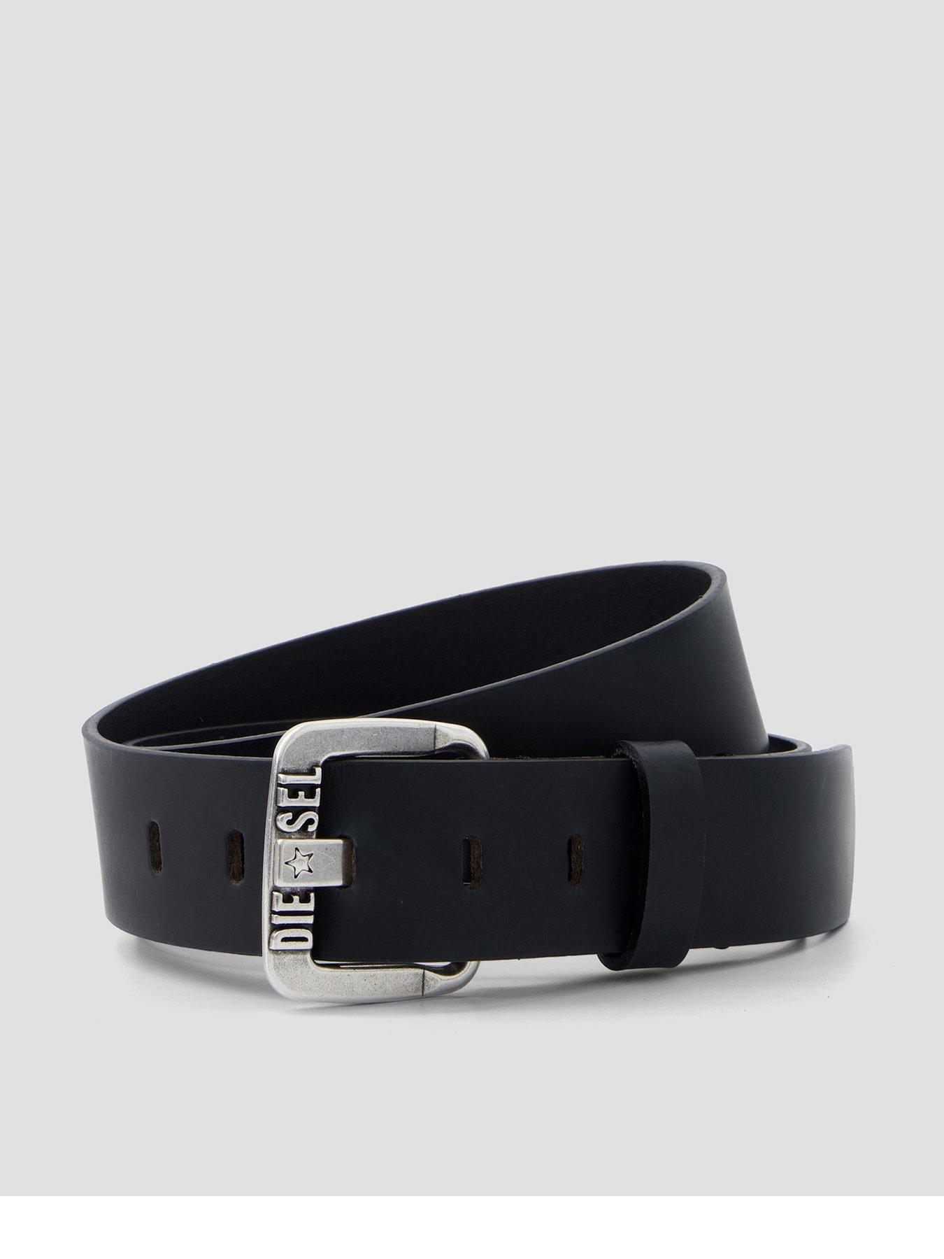 Diesel Leather Belt - Black