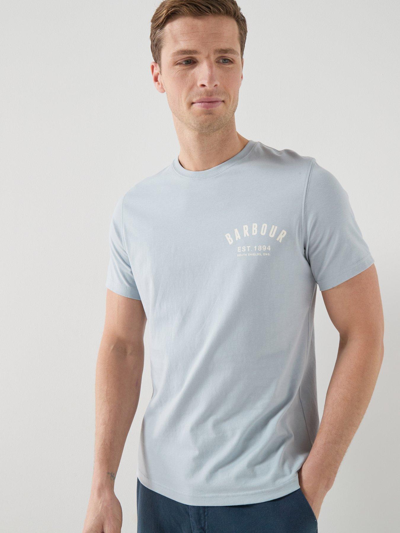 Barbour: Preppy Chest Logo T-Shirt - Blue