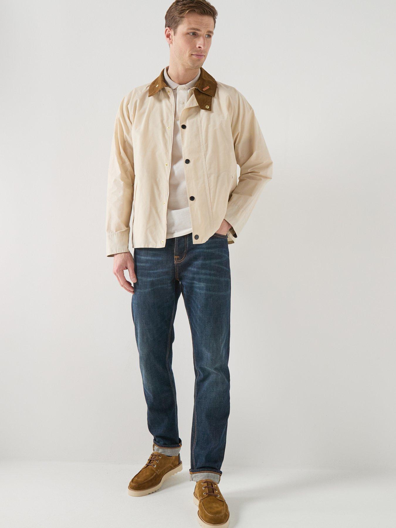 Barbour Icons Transport Mid Length Casual Jacket - Light Beige | Very