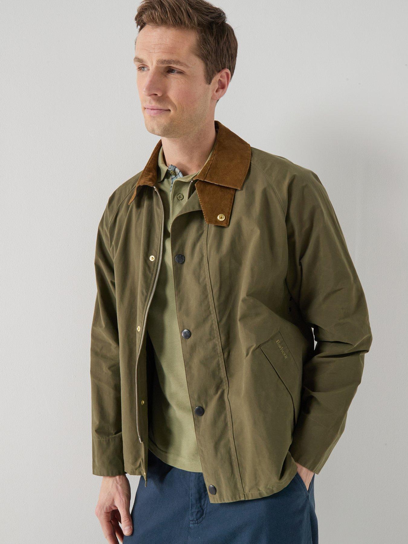 Image 1 of 6 of Barbour Icons Transport Mid Length Casual Jacket - Dark Khaki